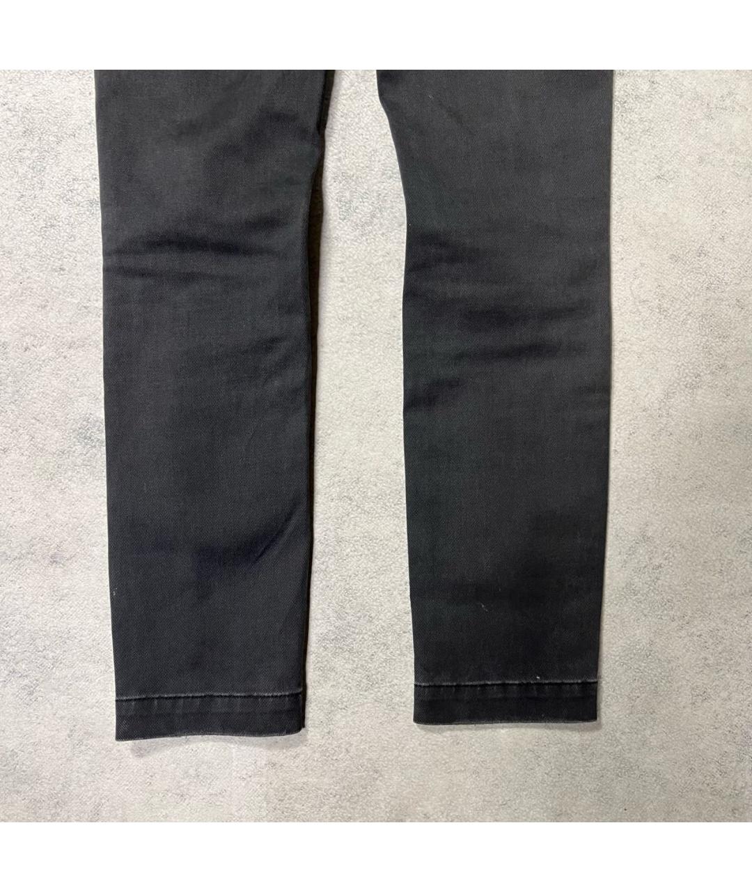 DOLCE&GABBANA Антрацитовые хлопко-эластановые джинсы слим, фото 5