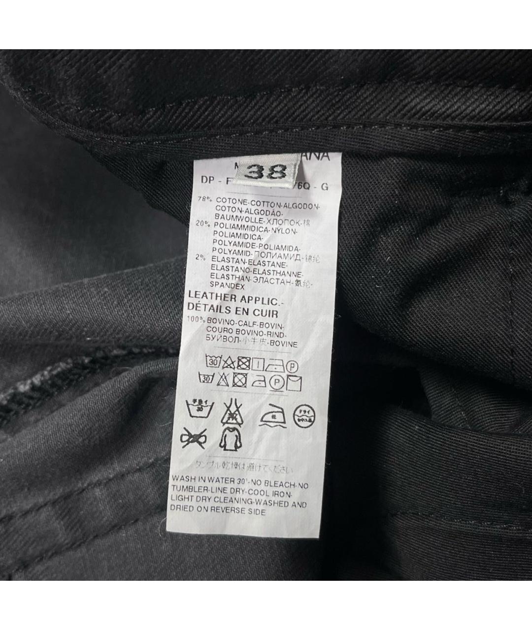 DOLCE&GABBANA Антрацитовые хлопко-эластановые джинсы слим, фото 7