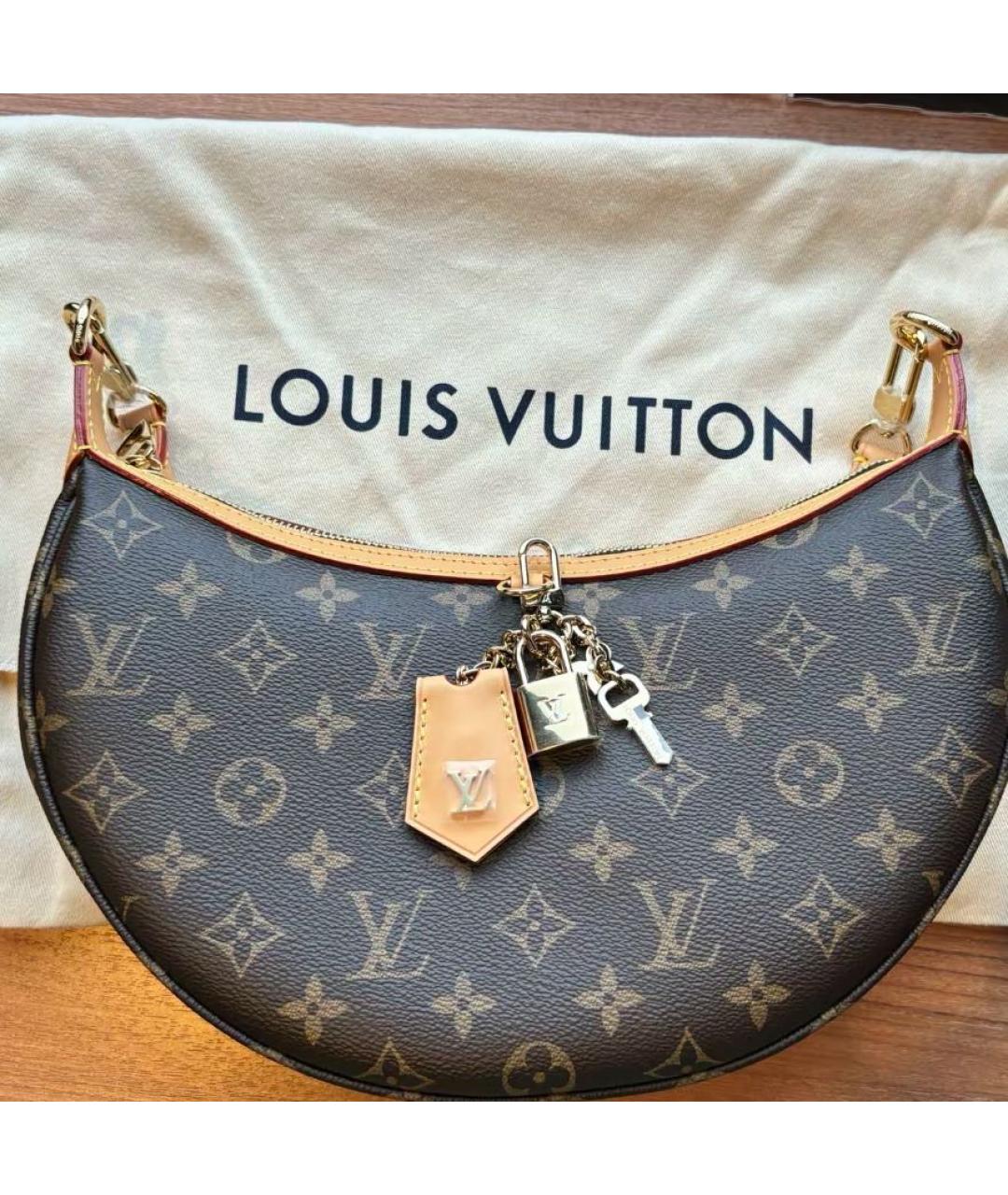 LOUIS VUITTON Коричневая сумка через плечо, фото 2