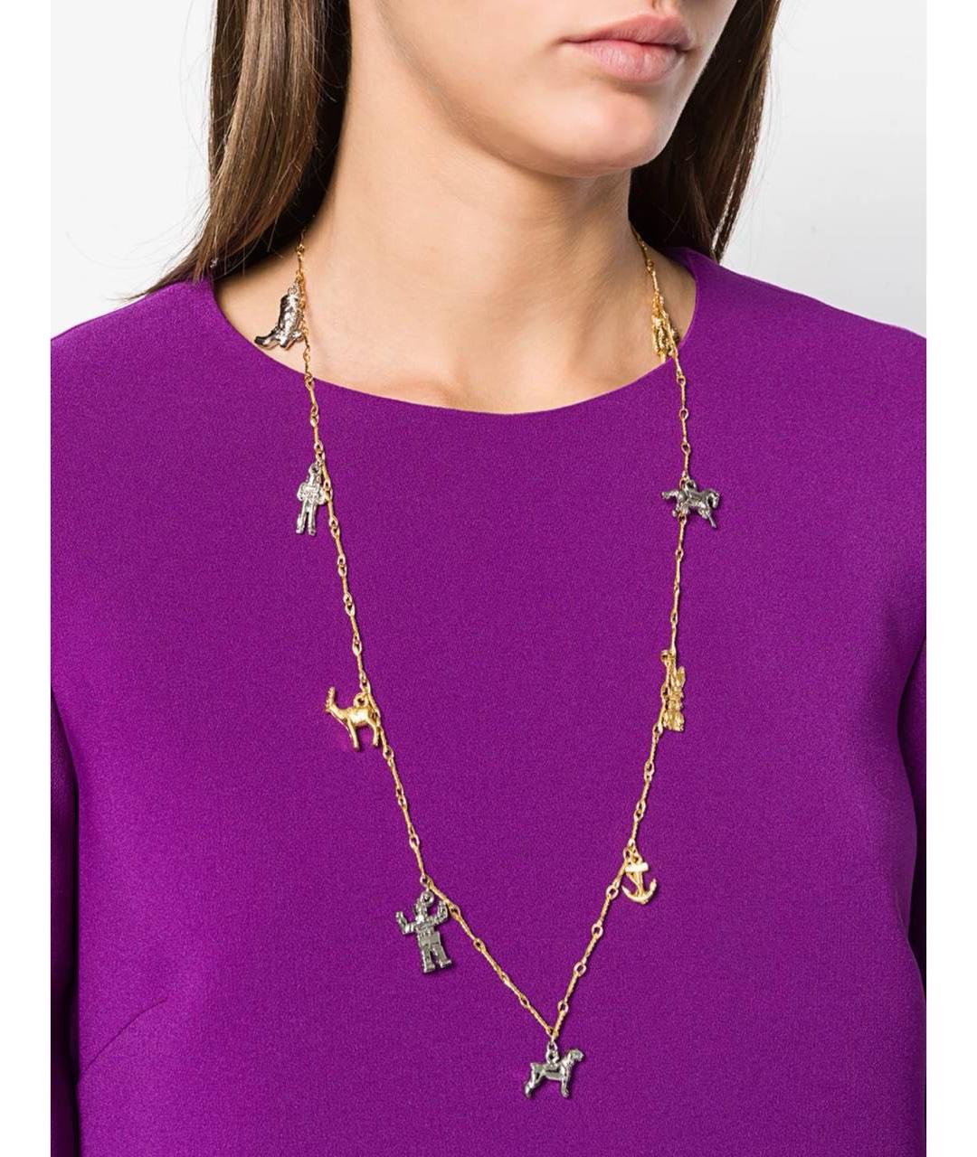 MARNI Золотое металлическое колье, фото 2