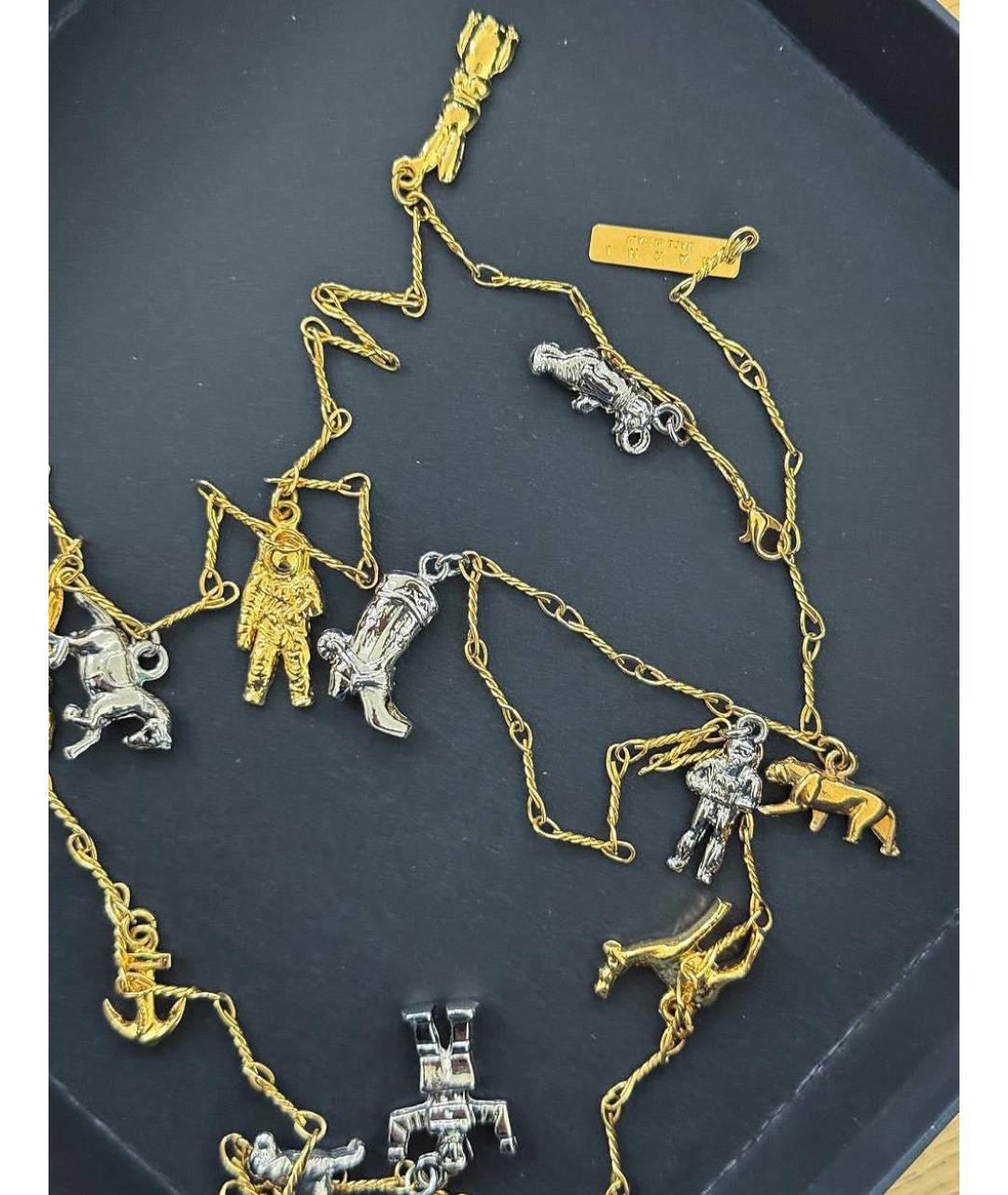 MARNI Золотое металлическое колье, фото 3