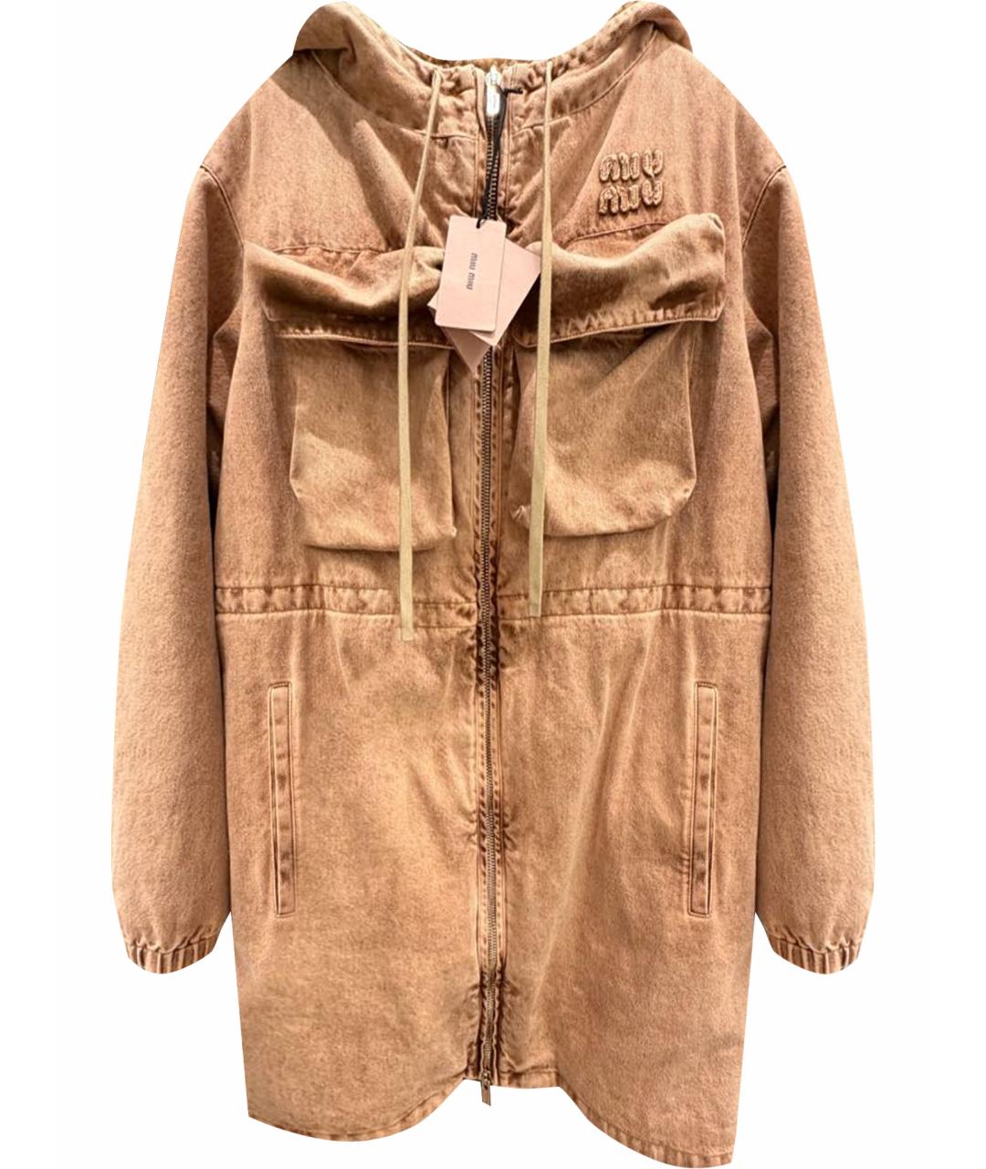 MIU MIU Коричневая парка, фото 1