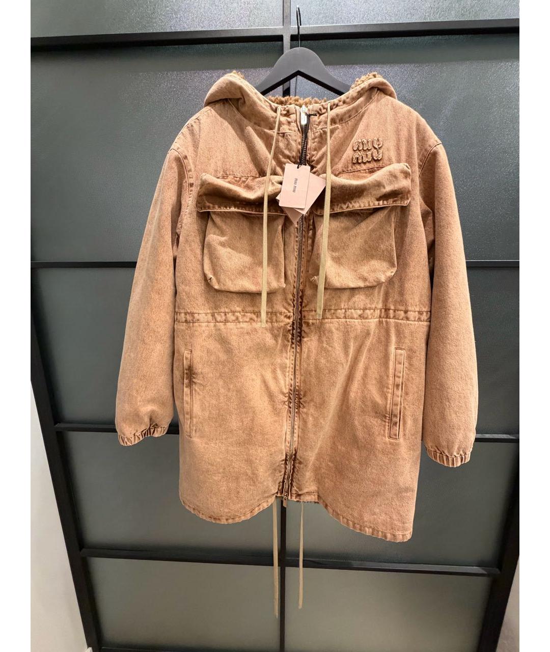 MIU MIU Коричневая парка, фото 6