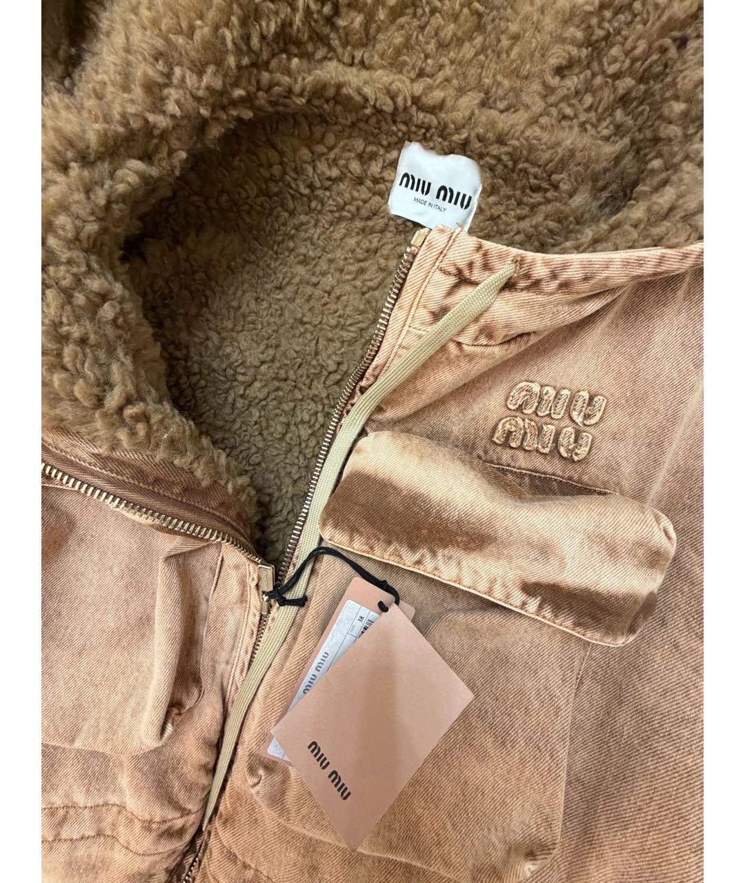 MIU MIU Коричневая парка, фото 3