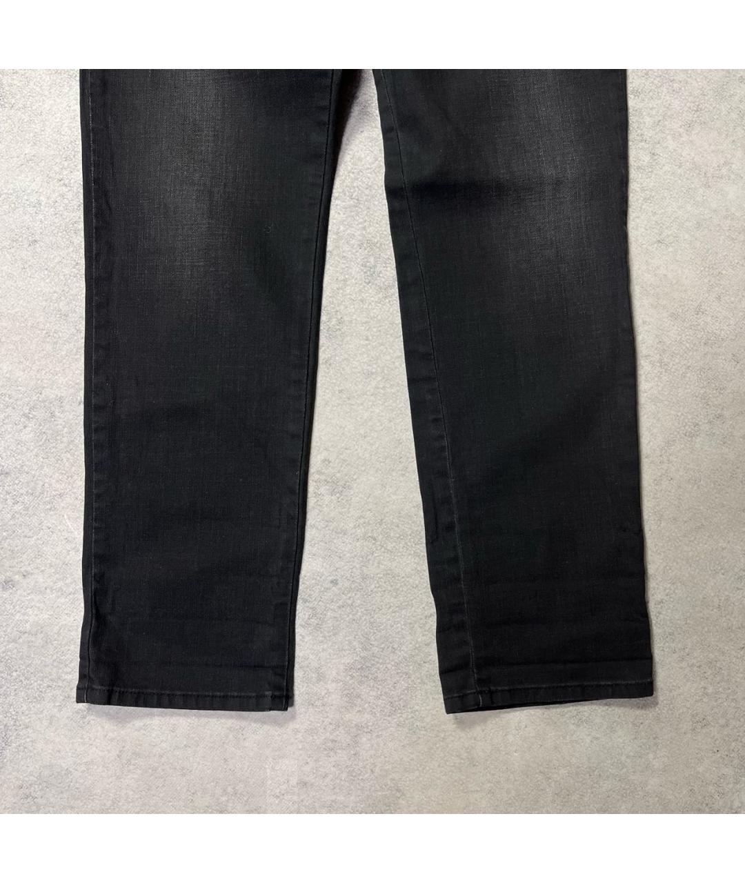 STELLA MCCARTNEY Антрацитовые хлопко-эластановые прямые джинсы, фото 3