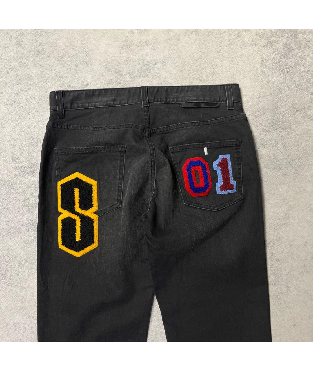 STELLA MCCARTNEY Антрацитовые хлопко-эластановые прямые джинсы, фото 5