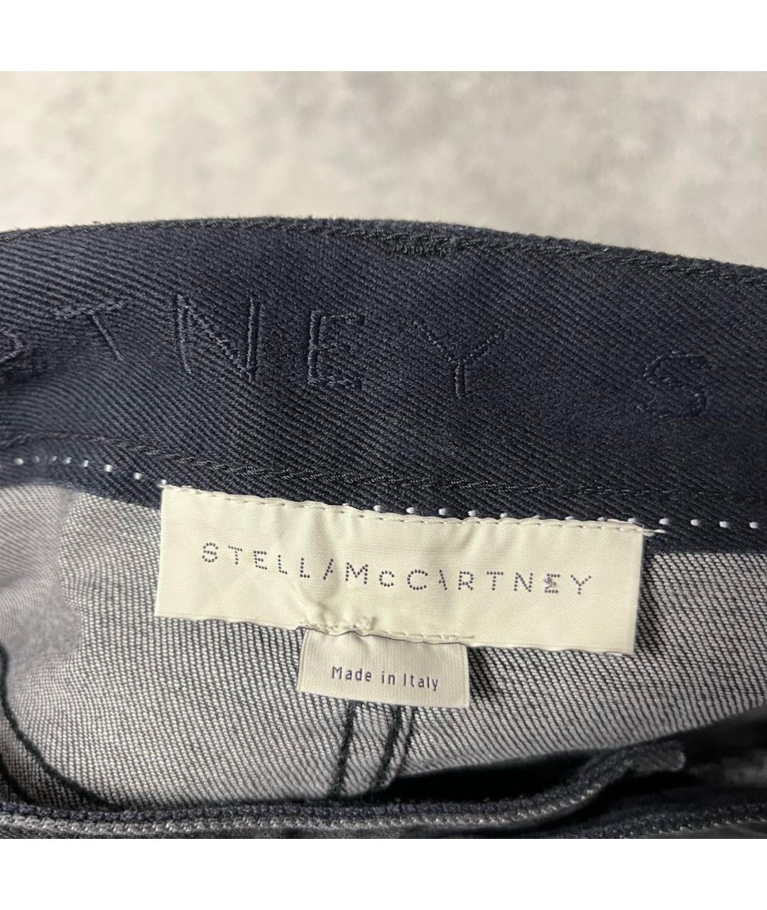 STELLA MCCARTNEY Антрацитовые хлопко-эластановые прямые джинсы, фото 7