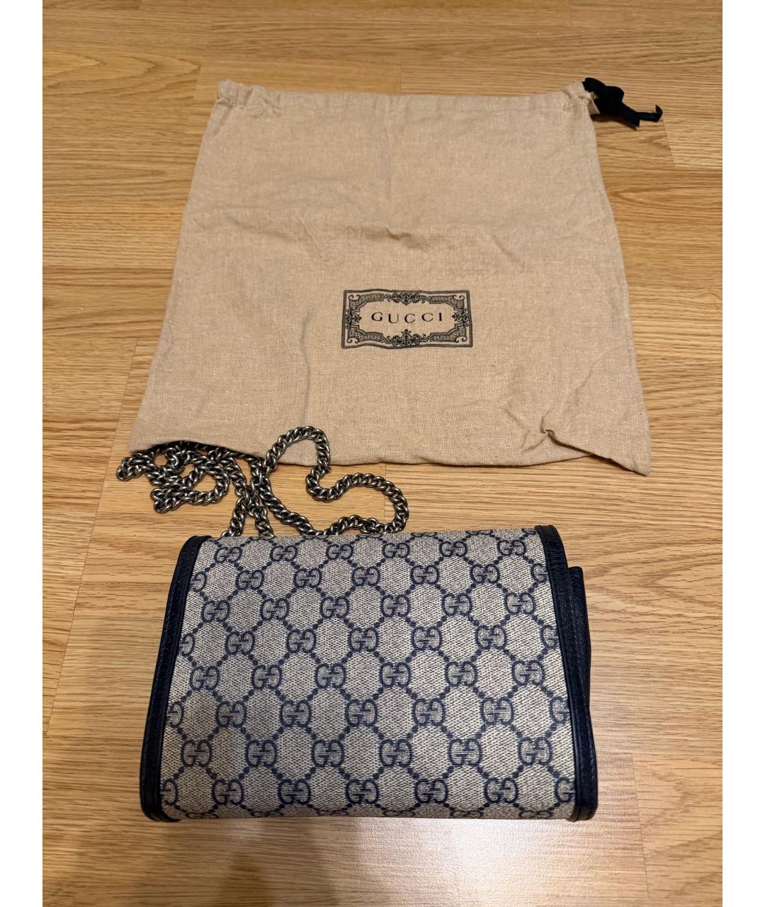 GUCCI Серая сумка через плечо, фото 3