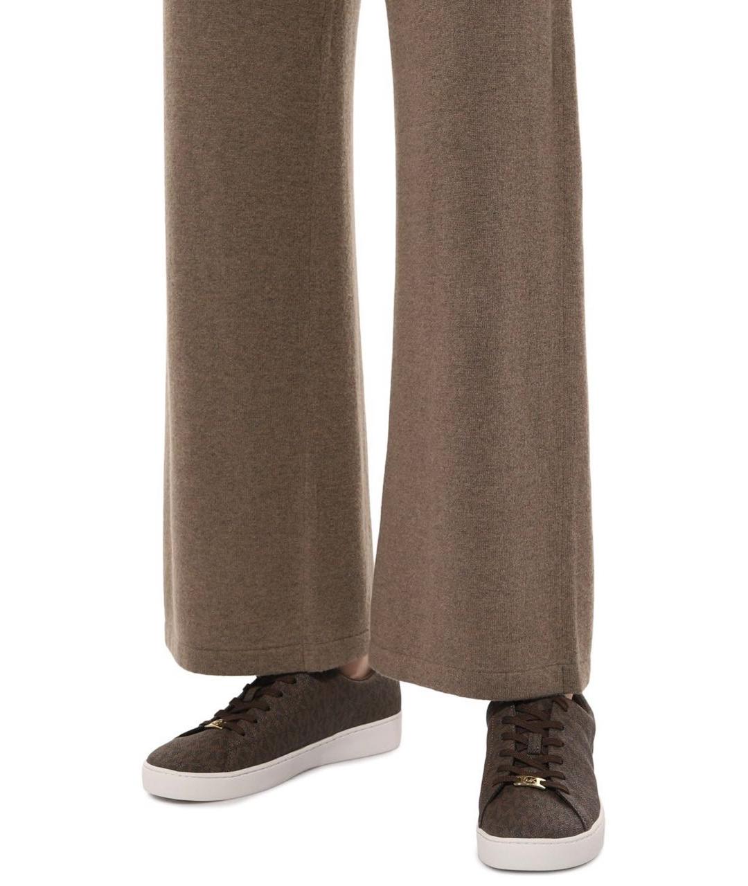 MICHAEL KORS Коричневые кожаные кеды, фото 3