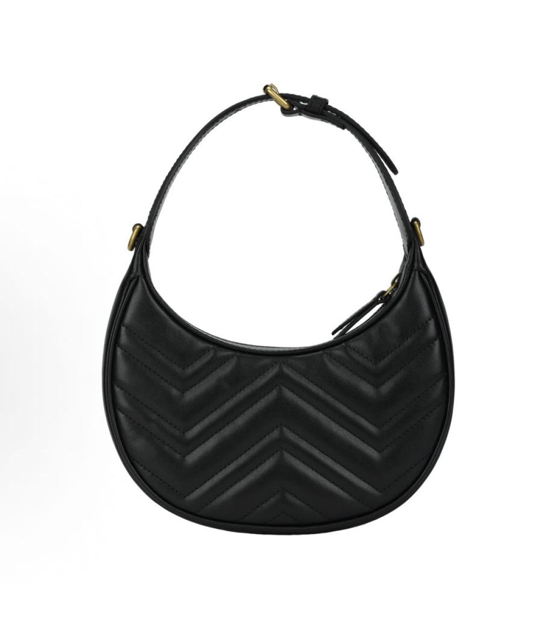 GUCCI Черная кожаная сумка с короткими ручками, фото 3