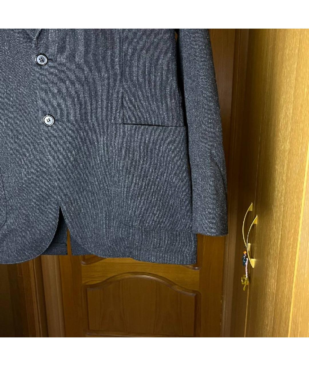 PRADA Антрацитовое шерстяное пальто, фото 4