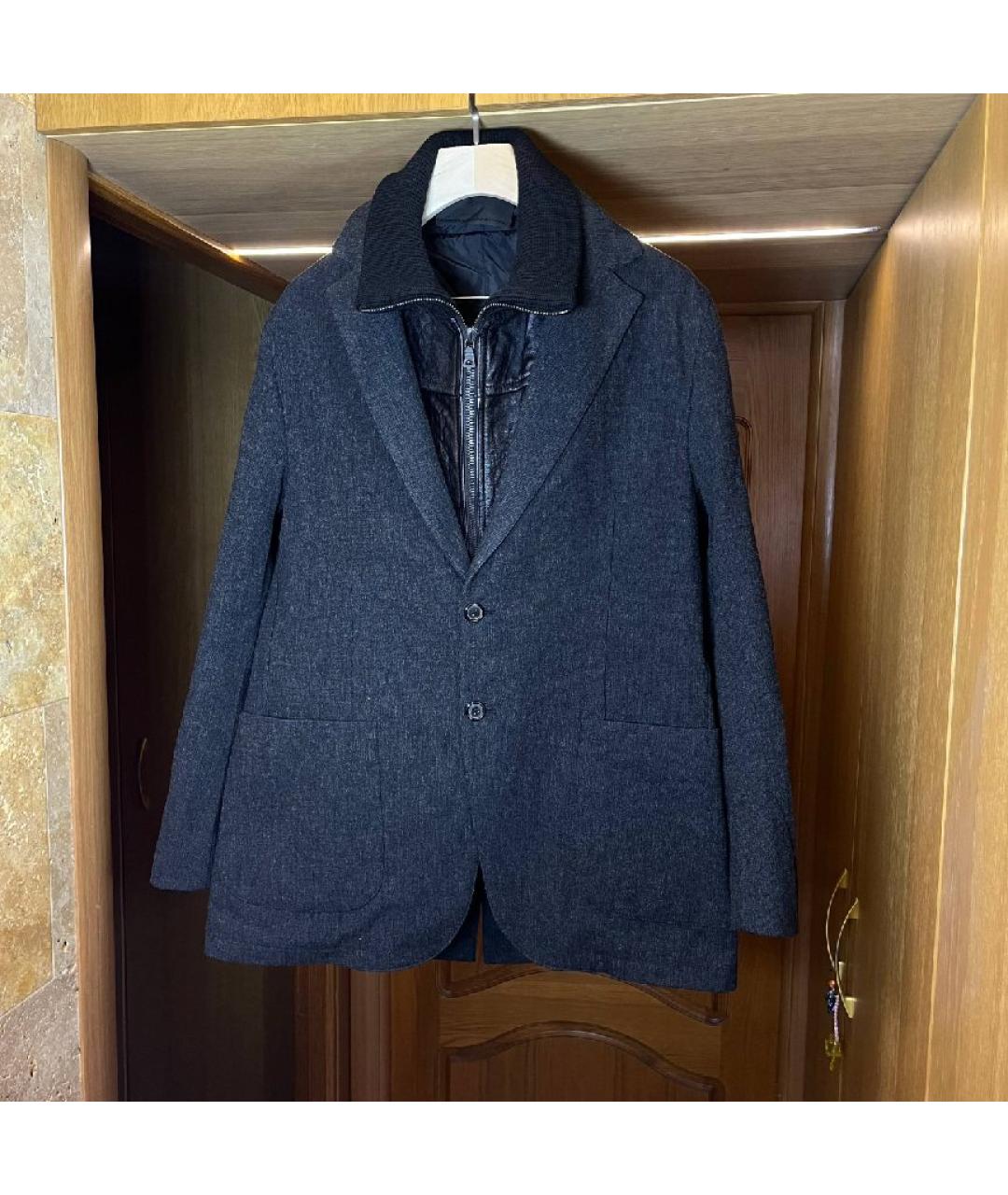 PRADA Антрацитовое шерстяное пальто, фото 9