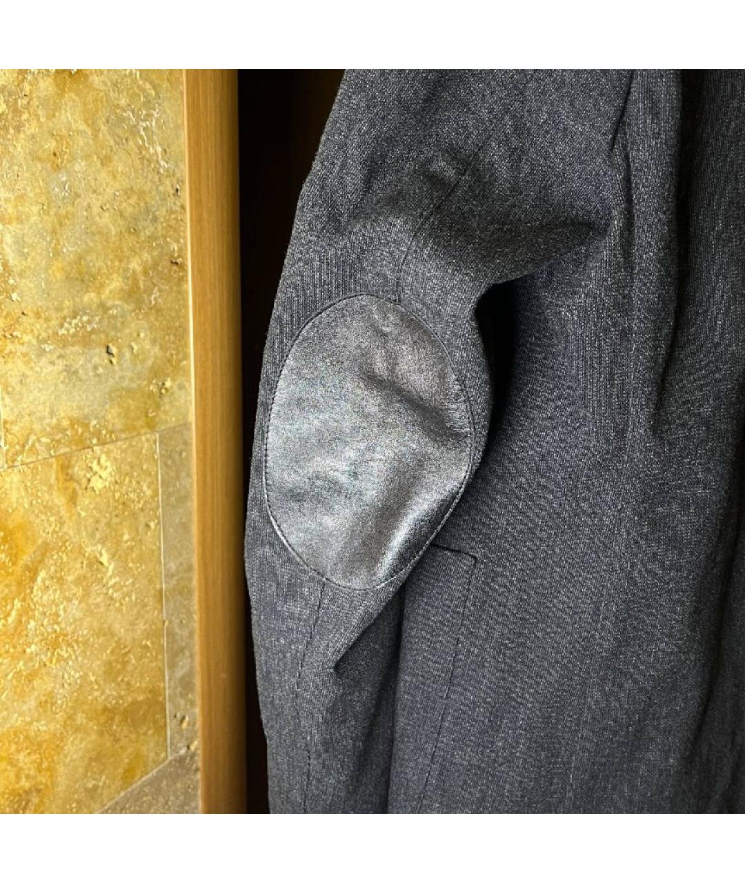 PRADA Антрацитовое шерстяное пальто, фото 3