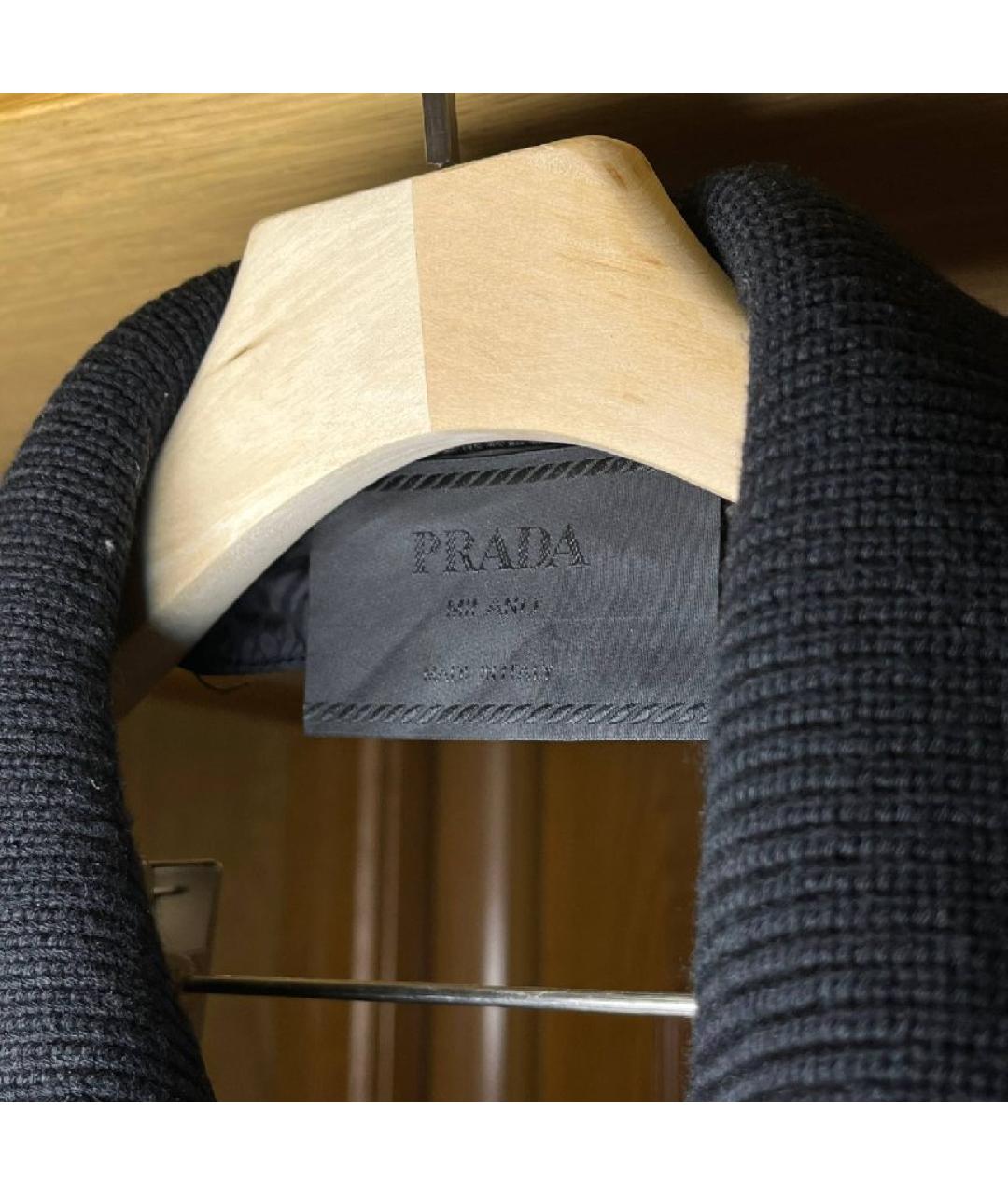 PRADA Антрацитовое шерстяное пальто, фото 8