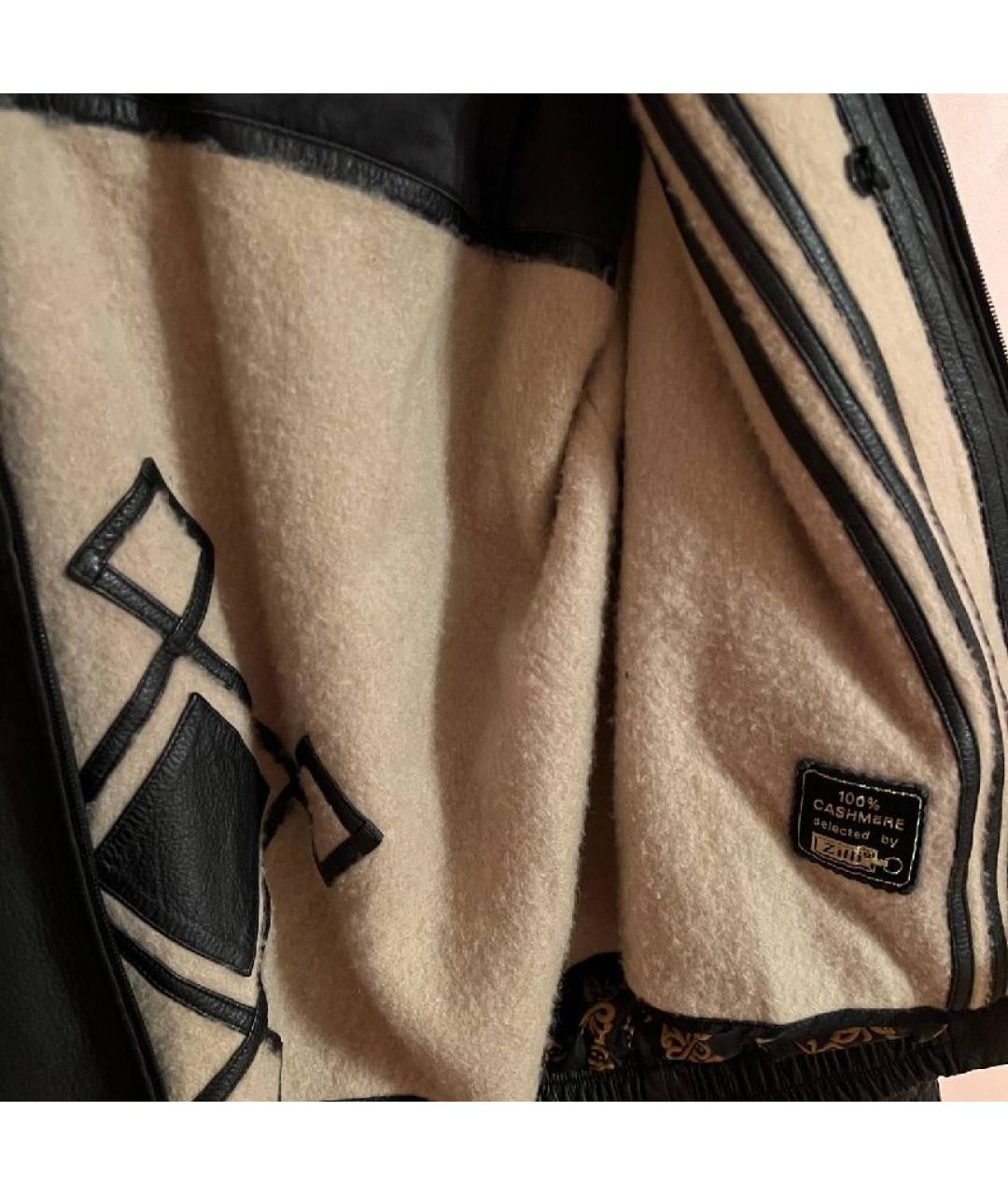 ZILLI Черная кожаная куртка, фото 5