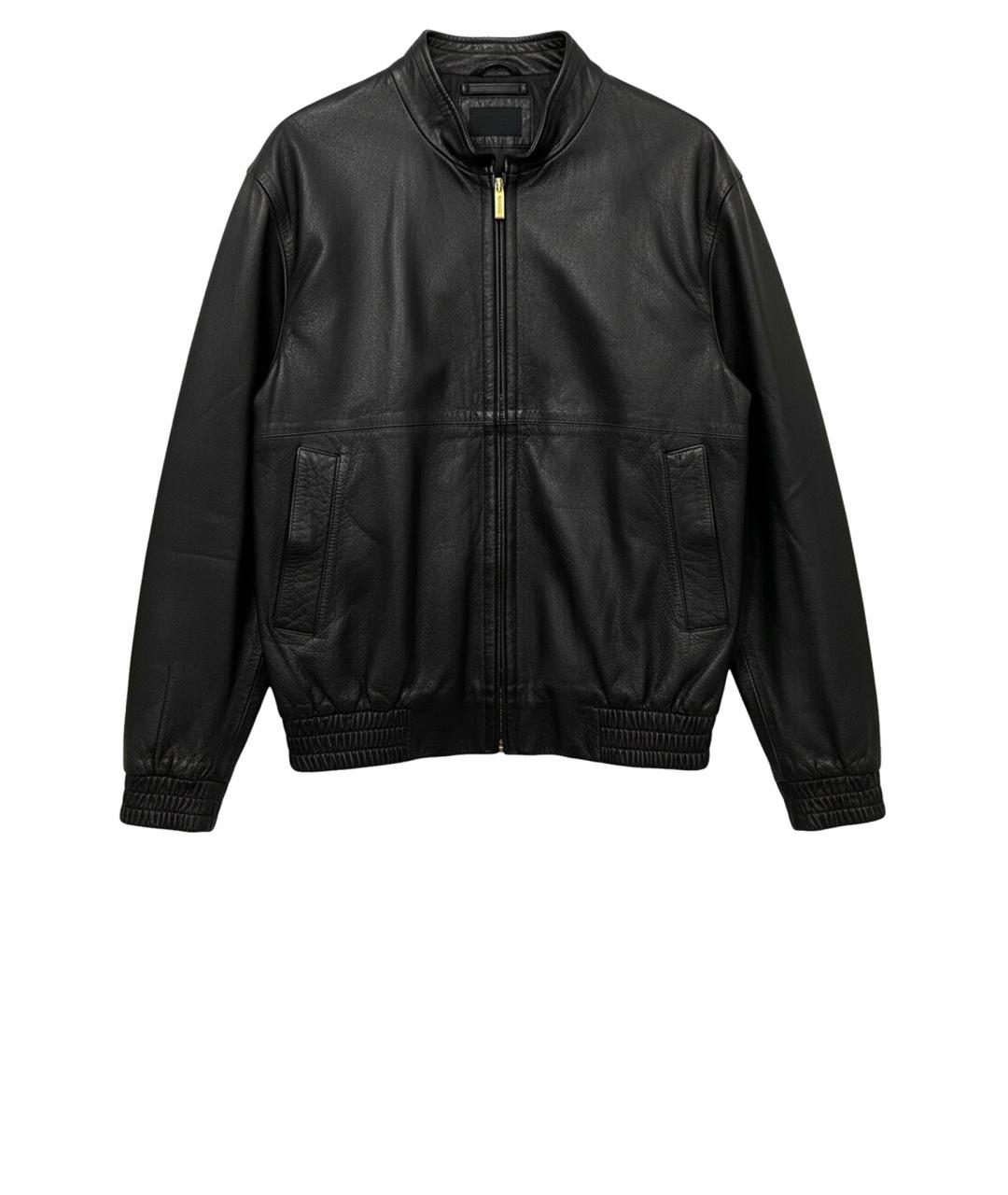 ZILLI Черная кожаная куртка, фото 1