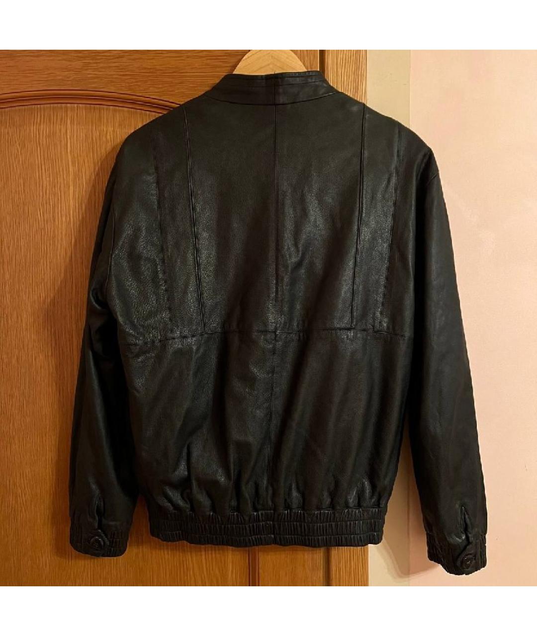 ZILLI Черная кожаная куртка, фото 2