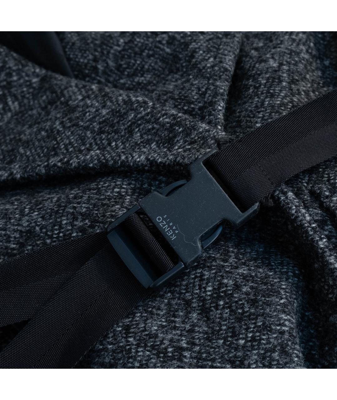 KENZO Серое шерстяное пальто, фото 4