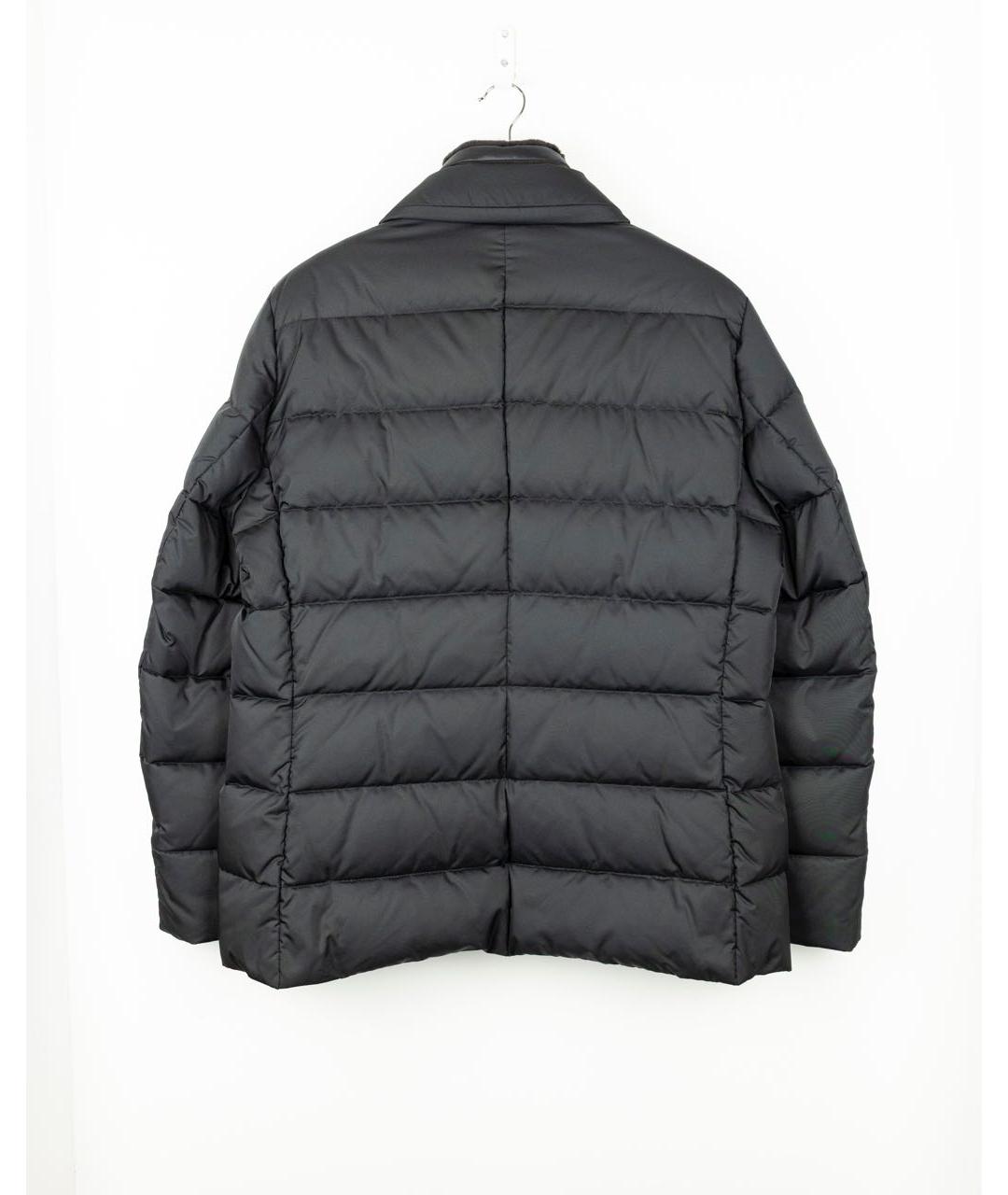 MOORER Черный полиэстеровый пуховик, фото 2