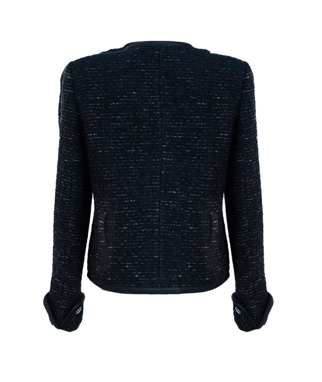 EMPORIO ARMANI Черный шерстяной жакет/пиджак, фото 2