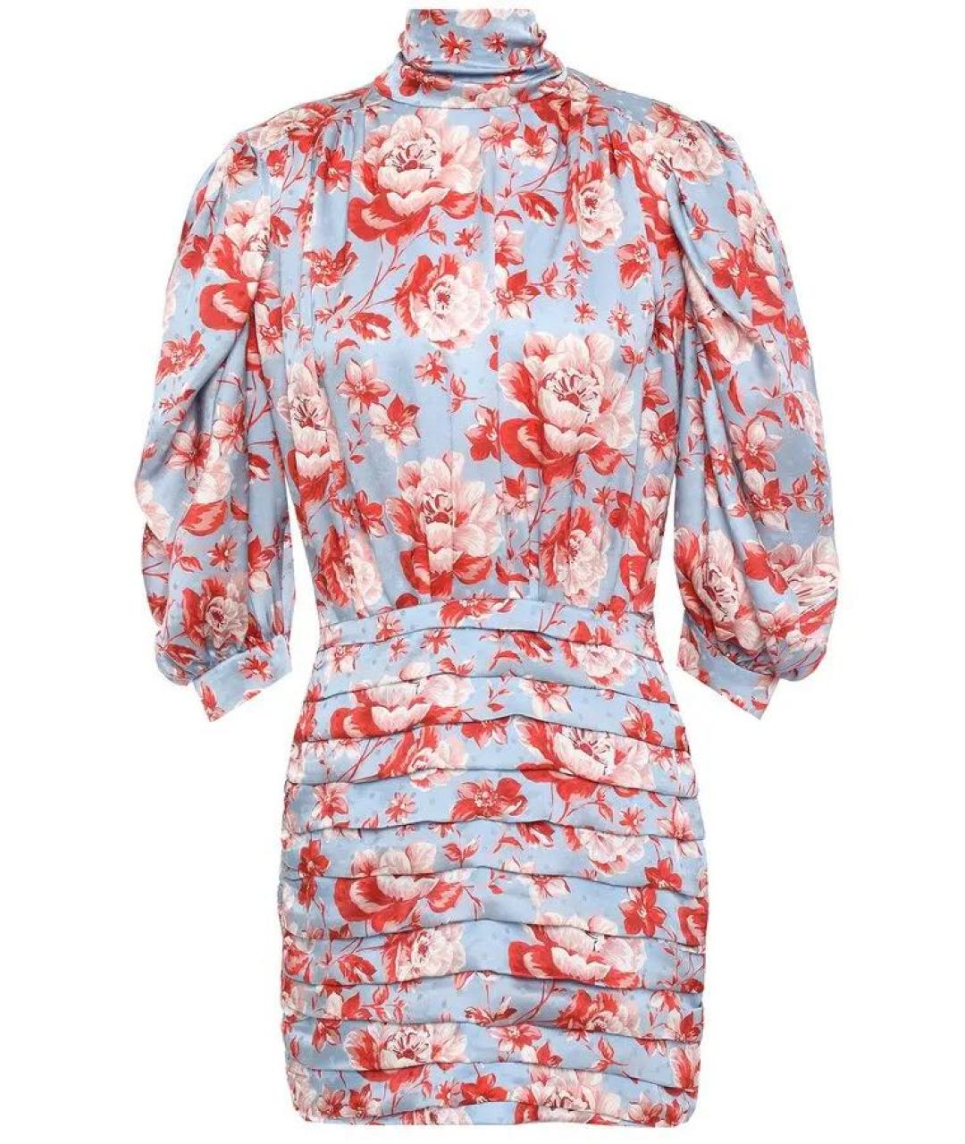 MAGDA BUTRYM Мульти шелковое коктейльное платье, фото 1