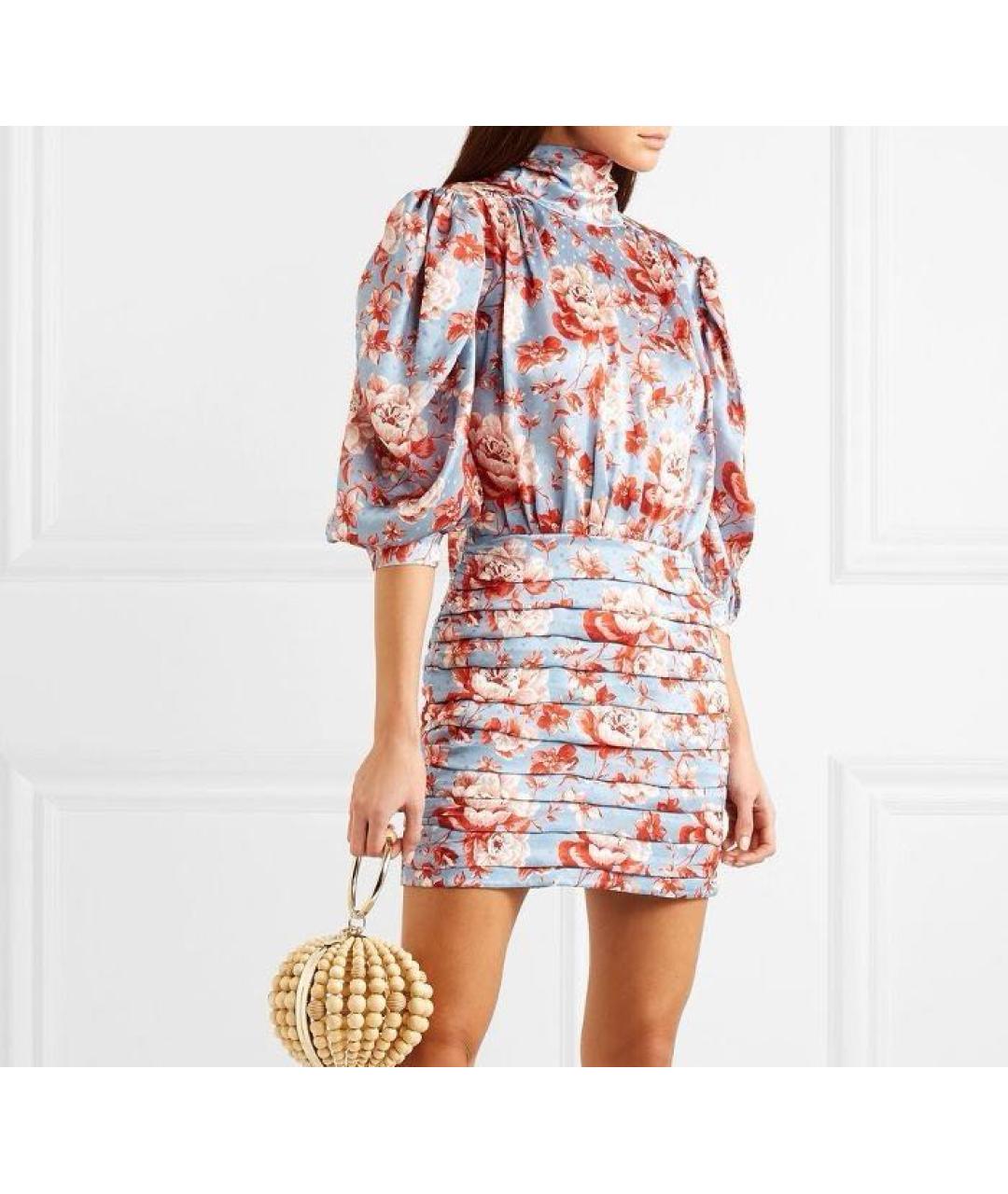 MAGDA BUTRYM Мульти шелковое коктейльное платье, фото 2