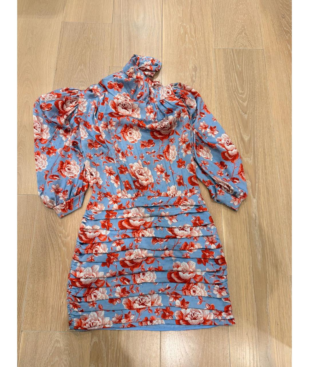 MAGDA BUTRYM Мульти шелковое коктейльное платье, фото 5