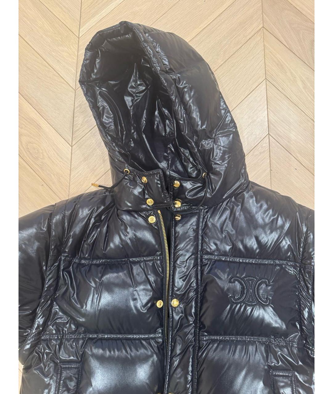 CELINE Черная полиэстеровая куртка, фото 4