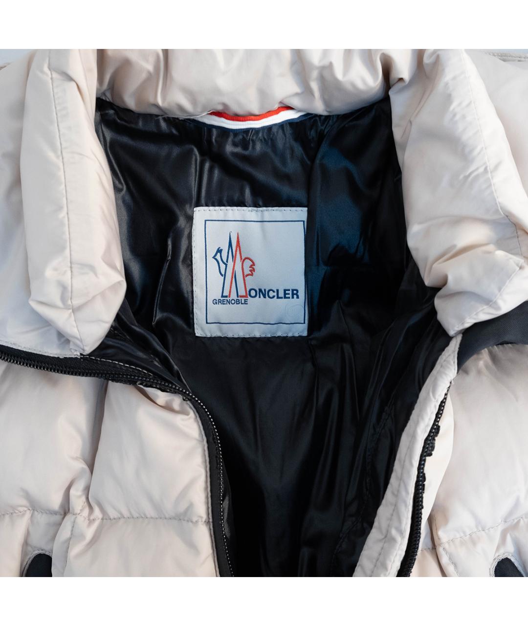 MONCLER GRENOBLE Бежевая полиамидовая куртка, фото 3