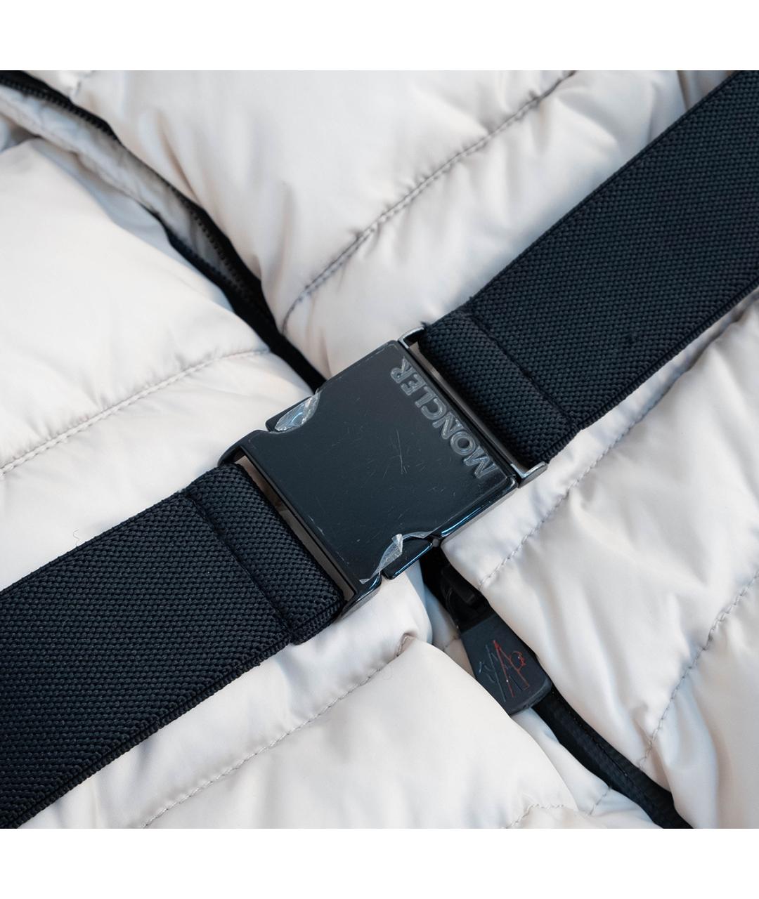 MONCLER GRENOBLE Бежевая полиамидовая куртка, фото 4