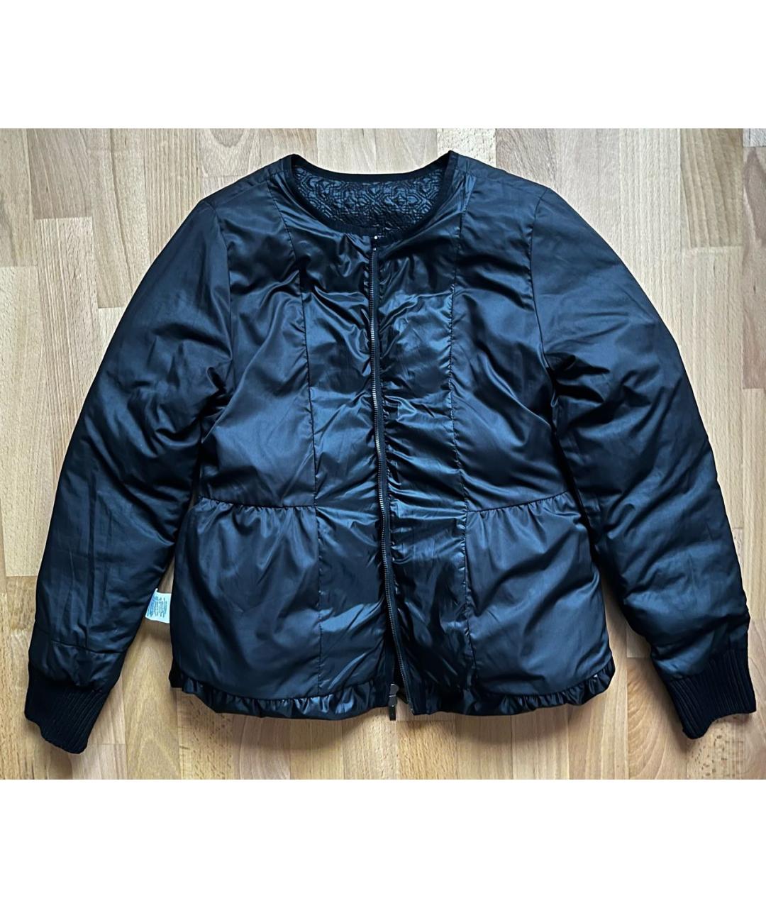 TORY BURCH Черный полиэстеровый пуховик, фото 3