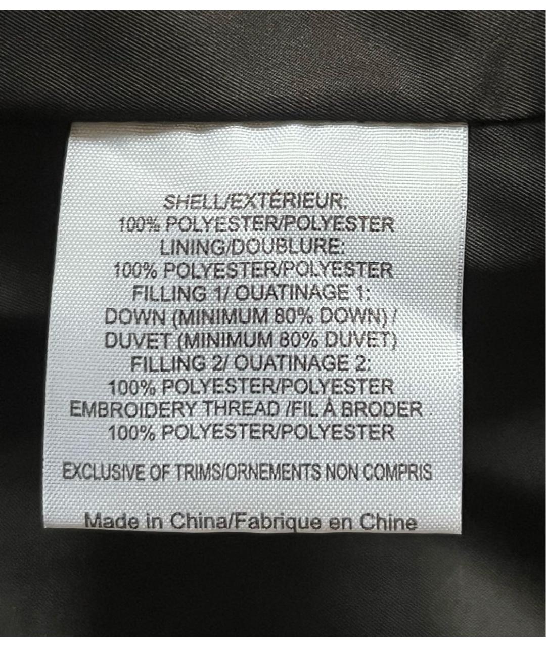 TORY BURCH Черный полиэстеровый пуховик, фото 5
