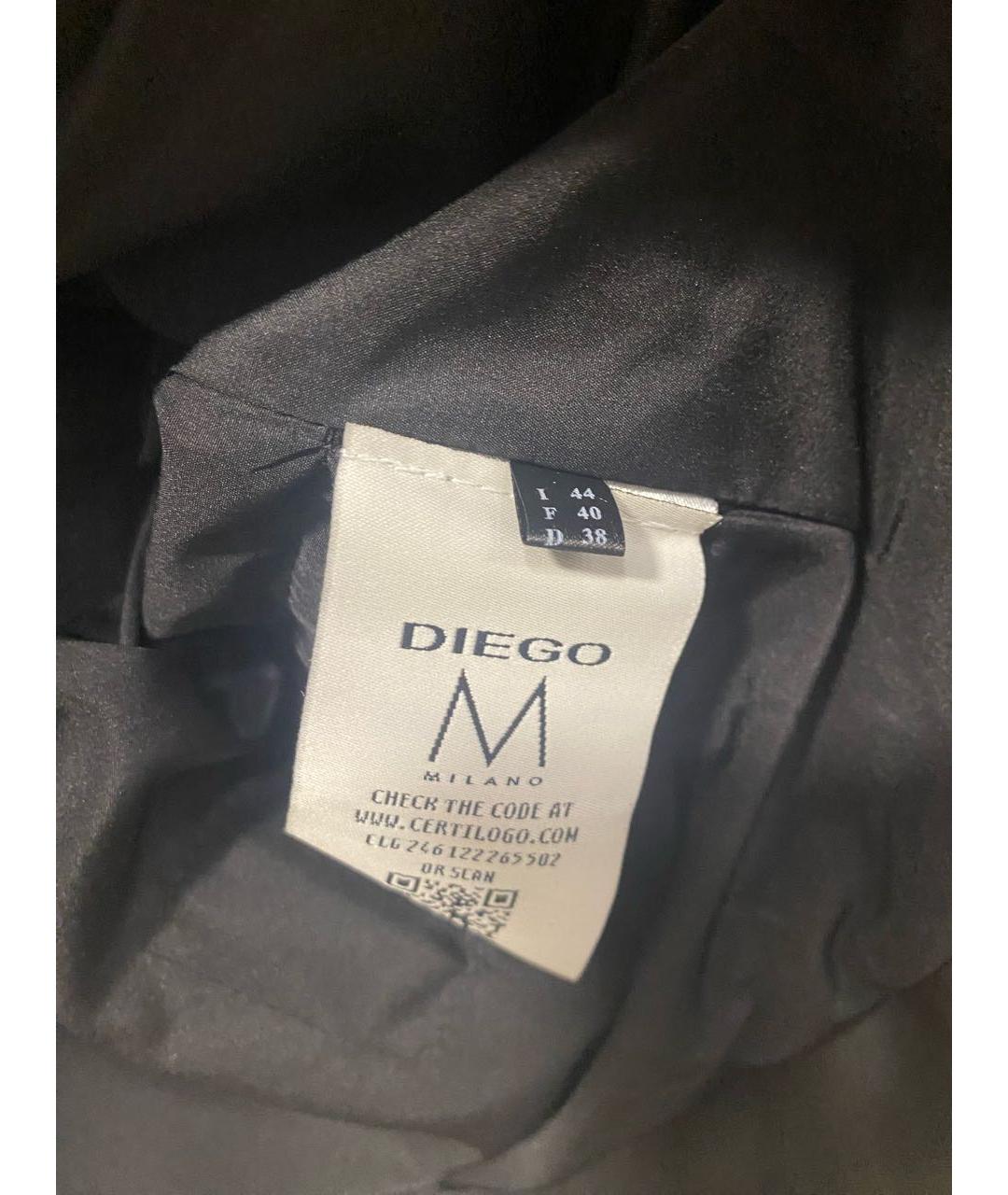 DIEGO M Черная шуба, фото 2