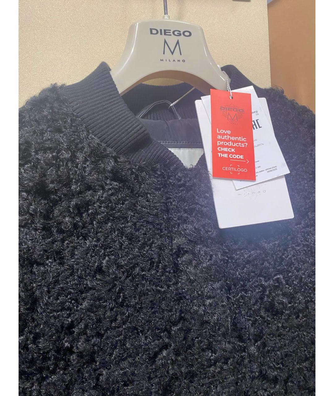 DIEGO M Черная шуба, фото 3