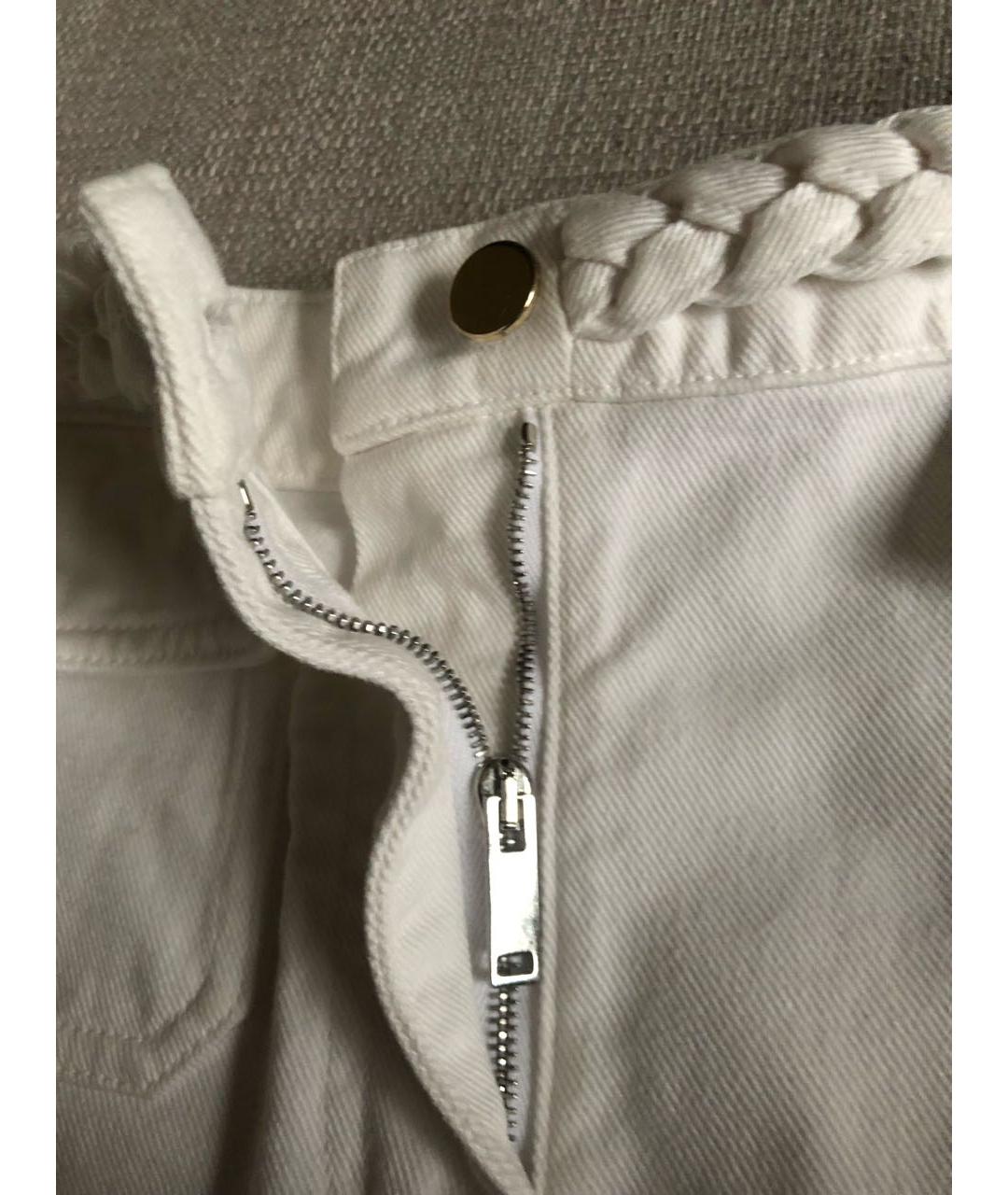 VALENTINO Белые хлопковые шорты, фото 4