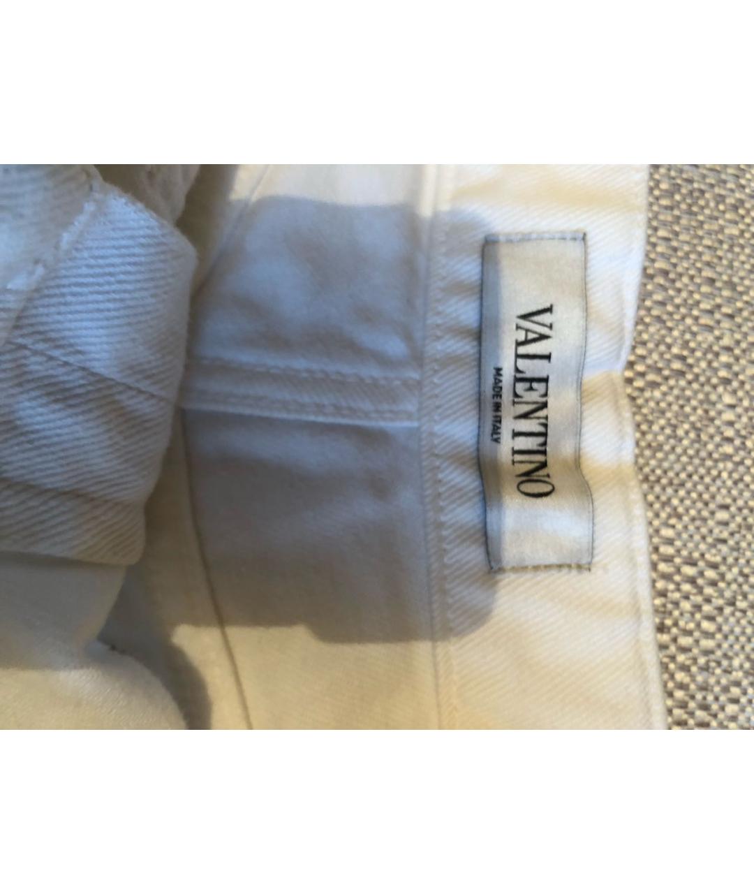 VALENTINO Белые хлопковые шорты, фото 2