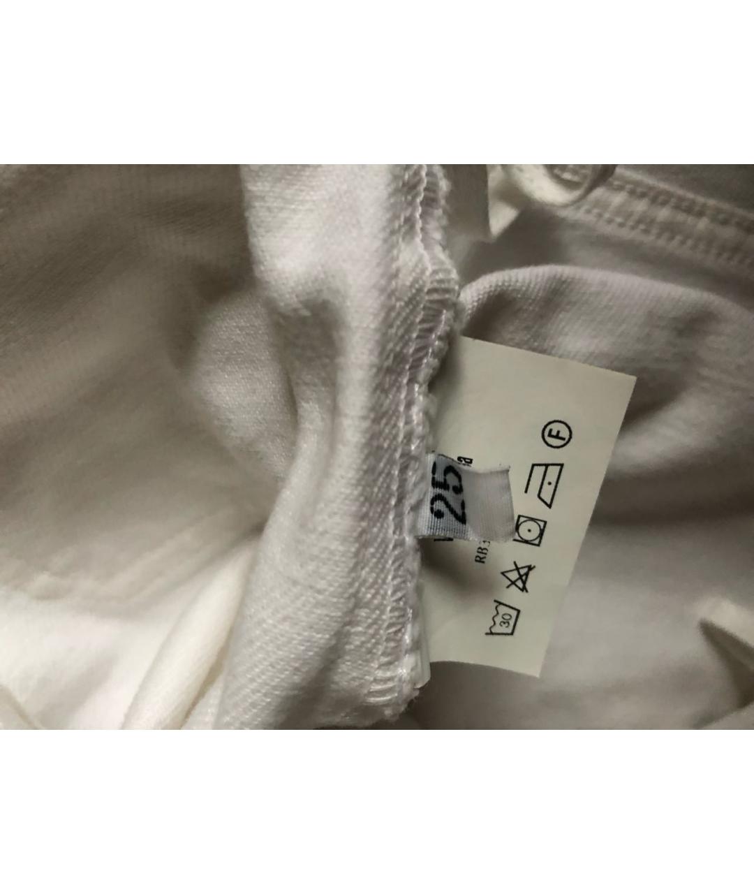 VALENTINO Белые хлопковые шорты, фото 5