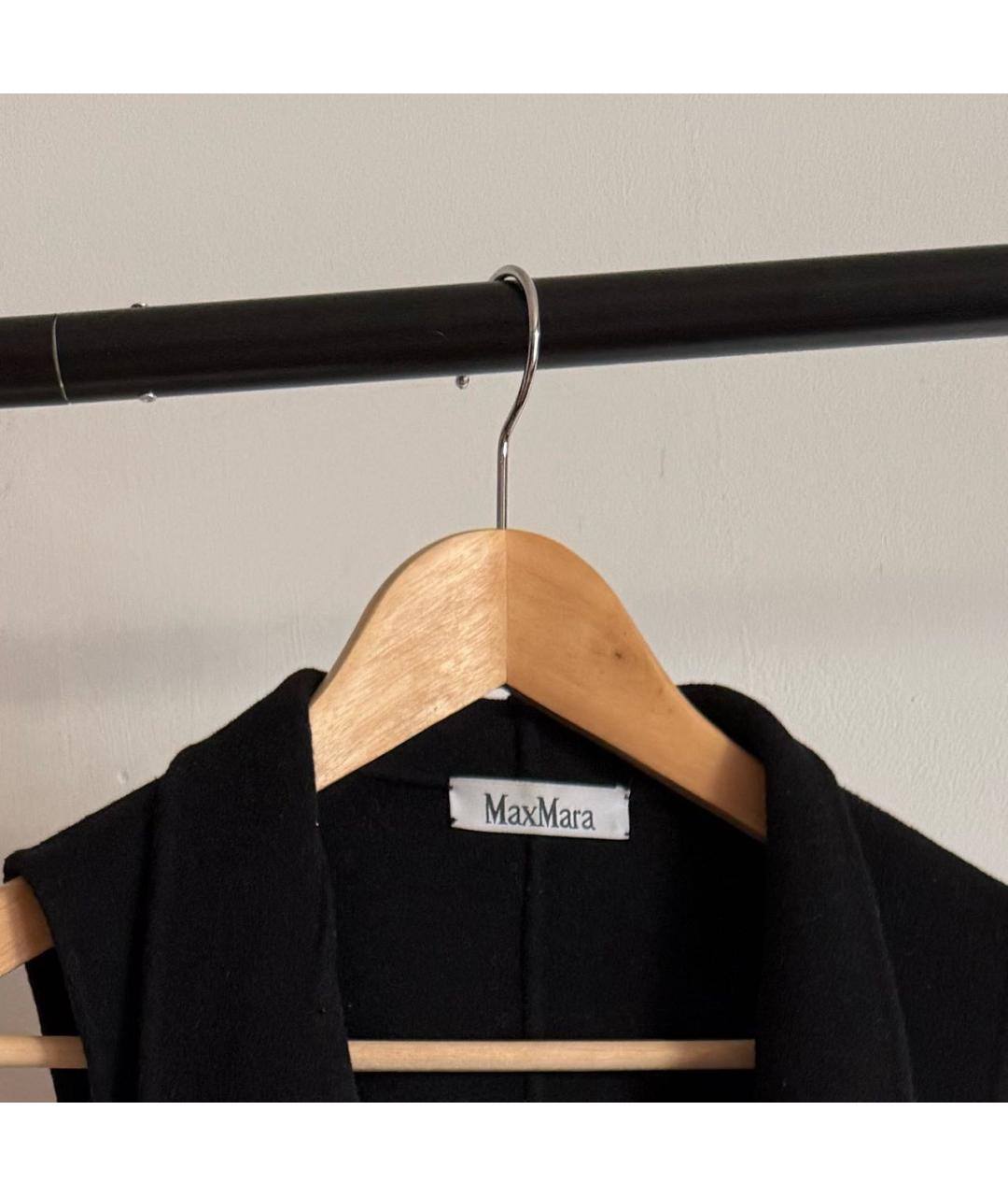 MAX MARA Черный шерстяной жилет, фото 3