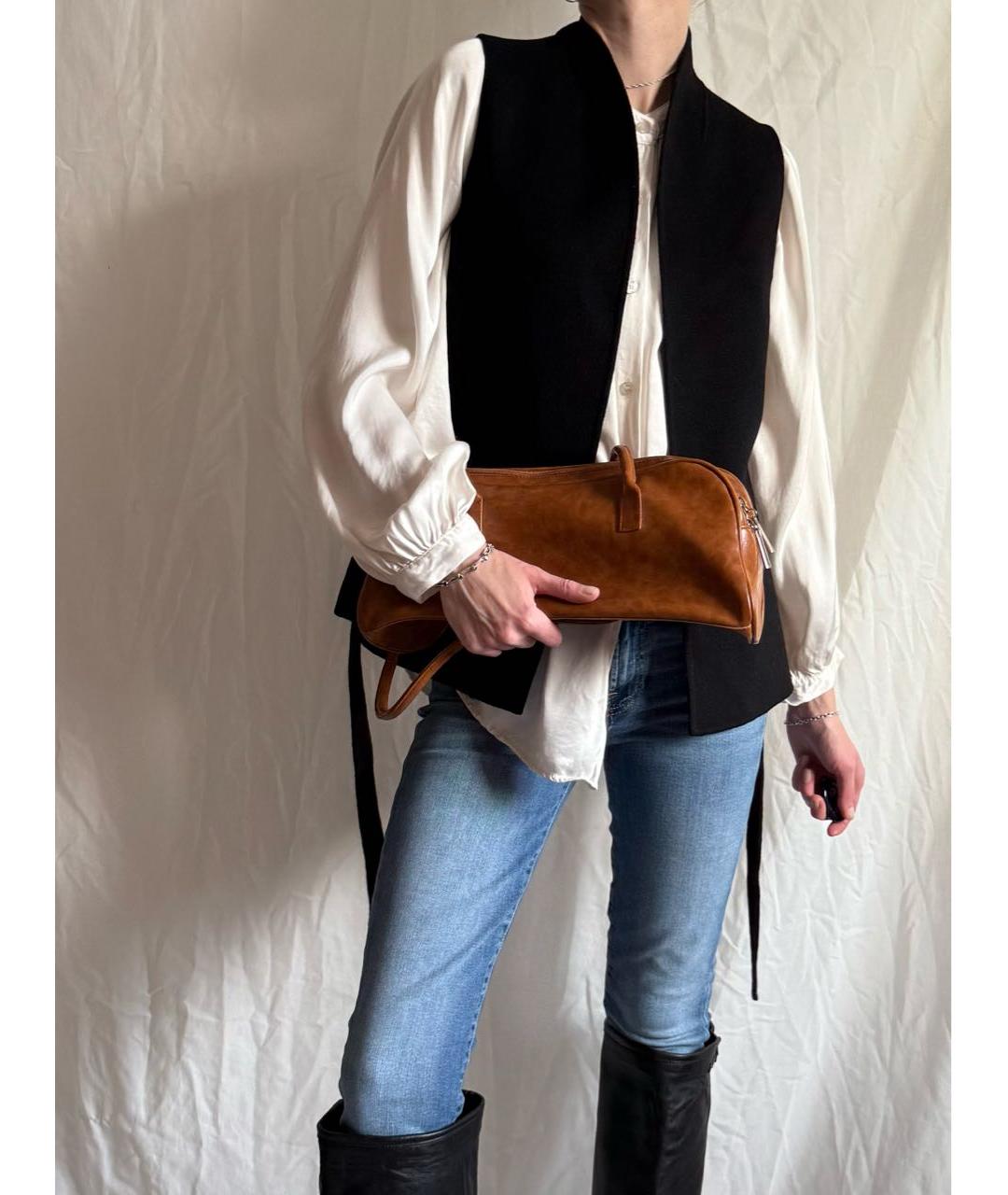 MAX MARA Черный шерстяной жилет, фото 4