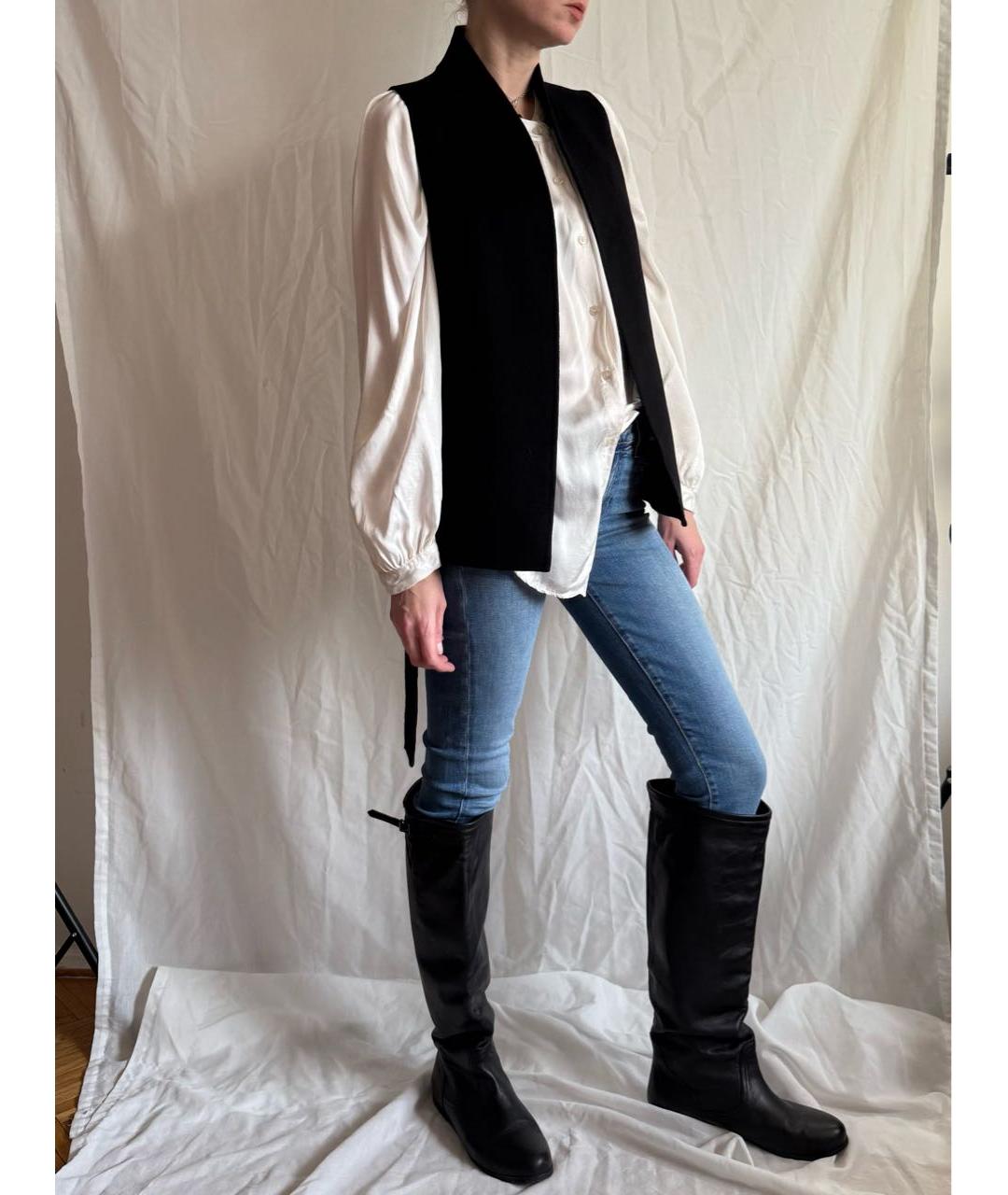 MAX MARA Черный шерстяной жилет, фото 5