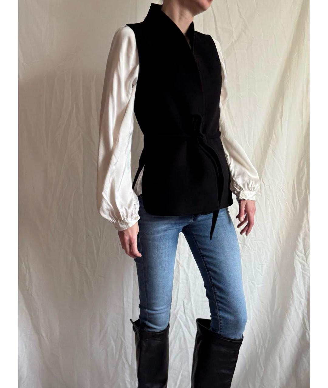 MAX MARA Черный шерстяной жилет, фото 6