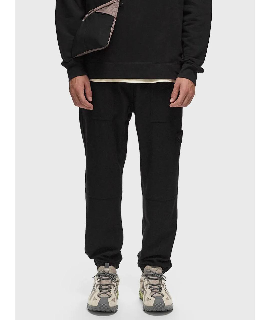 STONE ISLAND Черные повседневные брюки, фото 8
