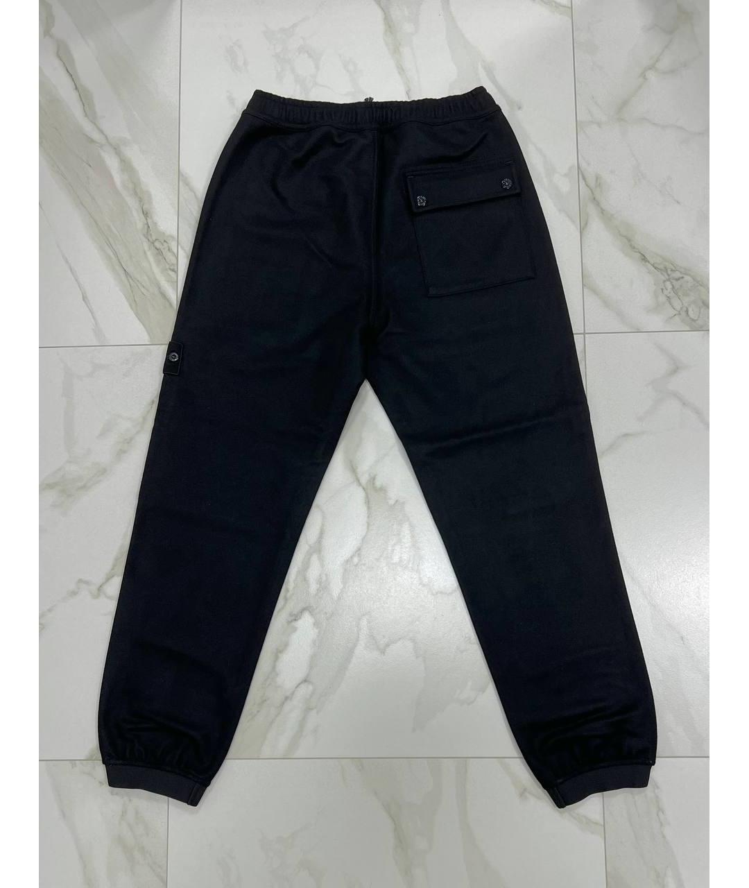 STONE ISLAND Черные повседневные брюки, фото 6