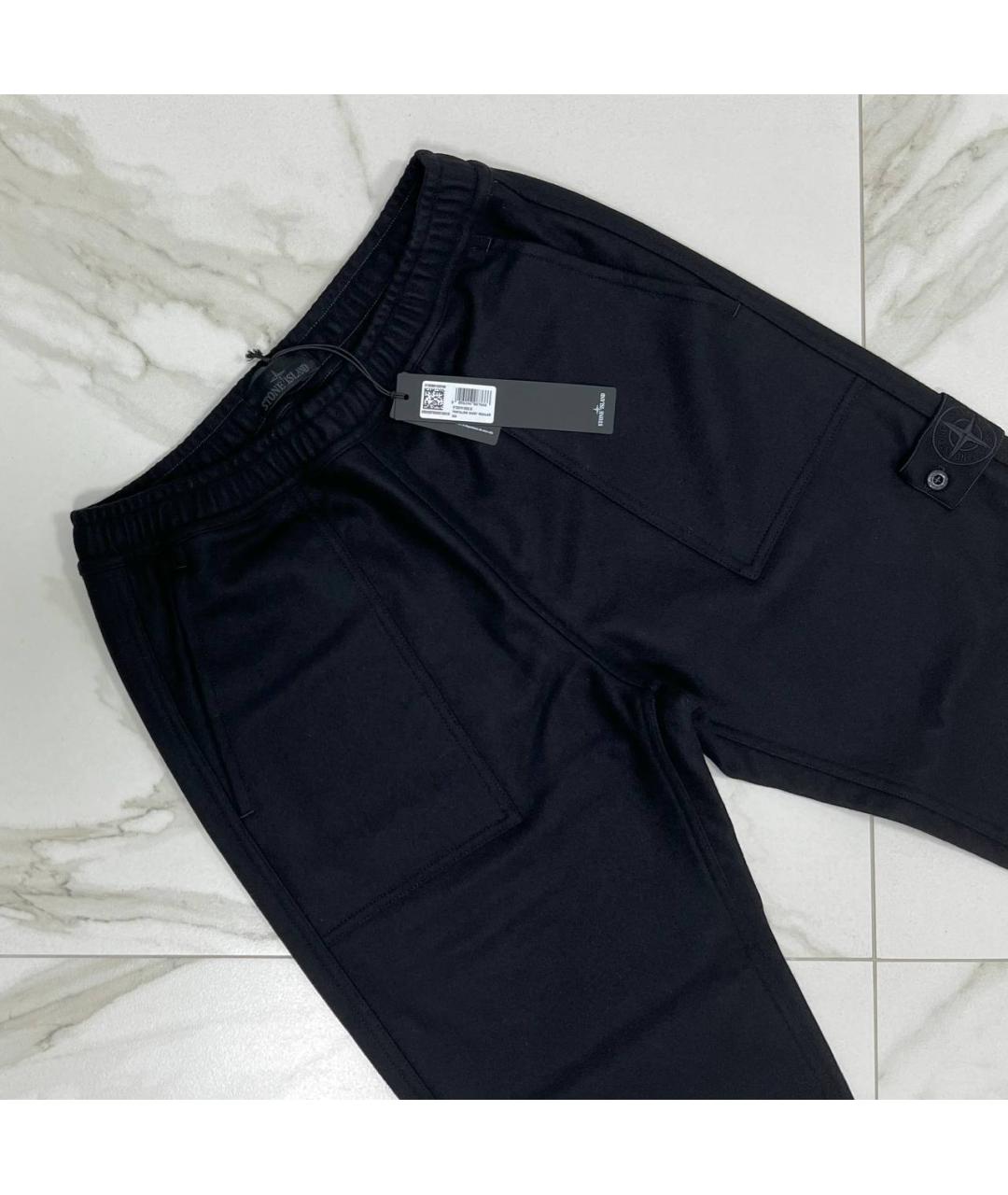 STONE ISLAND Черные повседневные брюки, фото 2