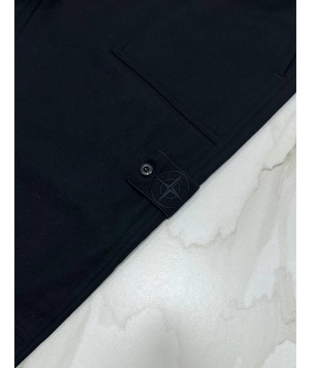 STONE ISLAND Черные повседневные брюки, фото 3