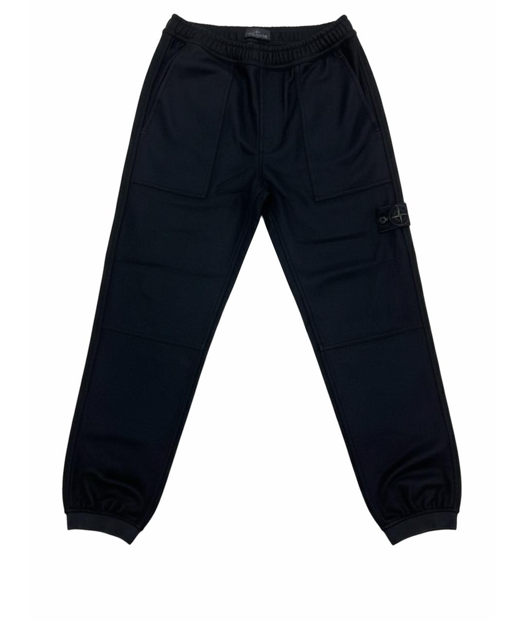 STONE ISLAND Черные повседневные брюки, фото 1