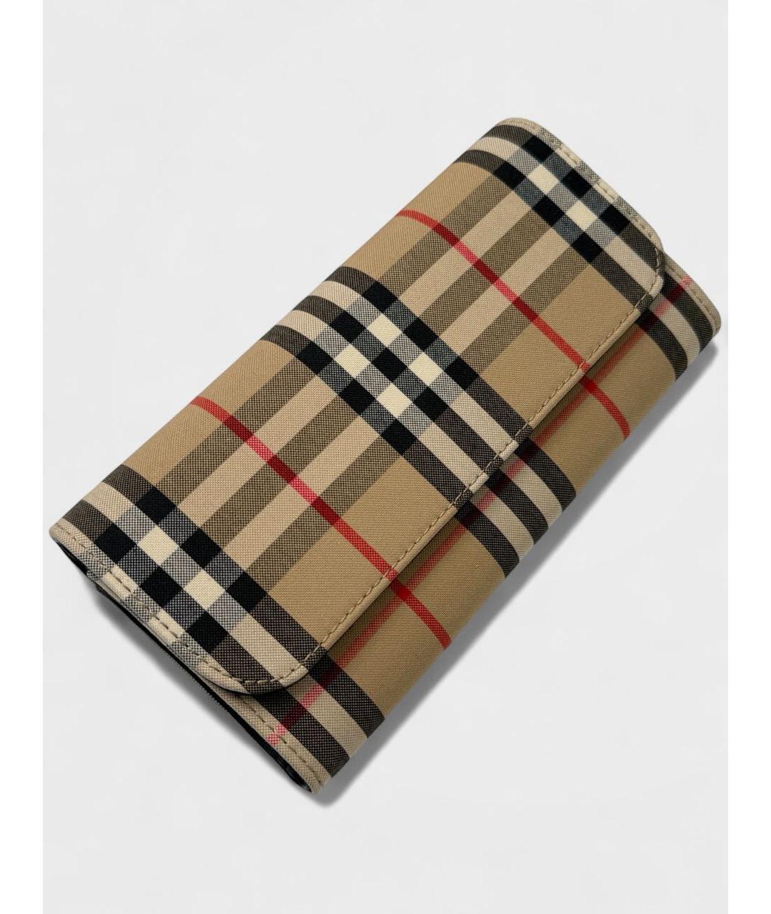BURBERRY Коричневый кожаный кошелек, фото 5
