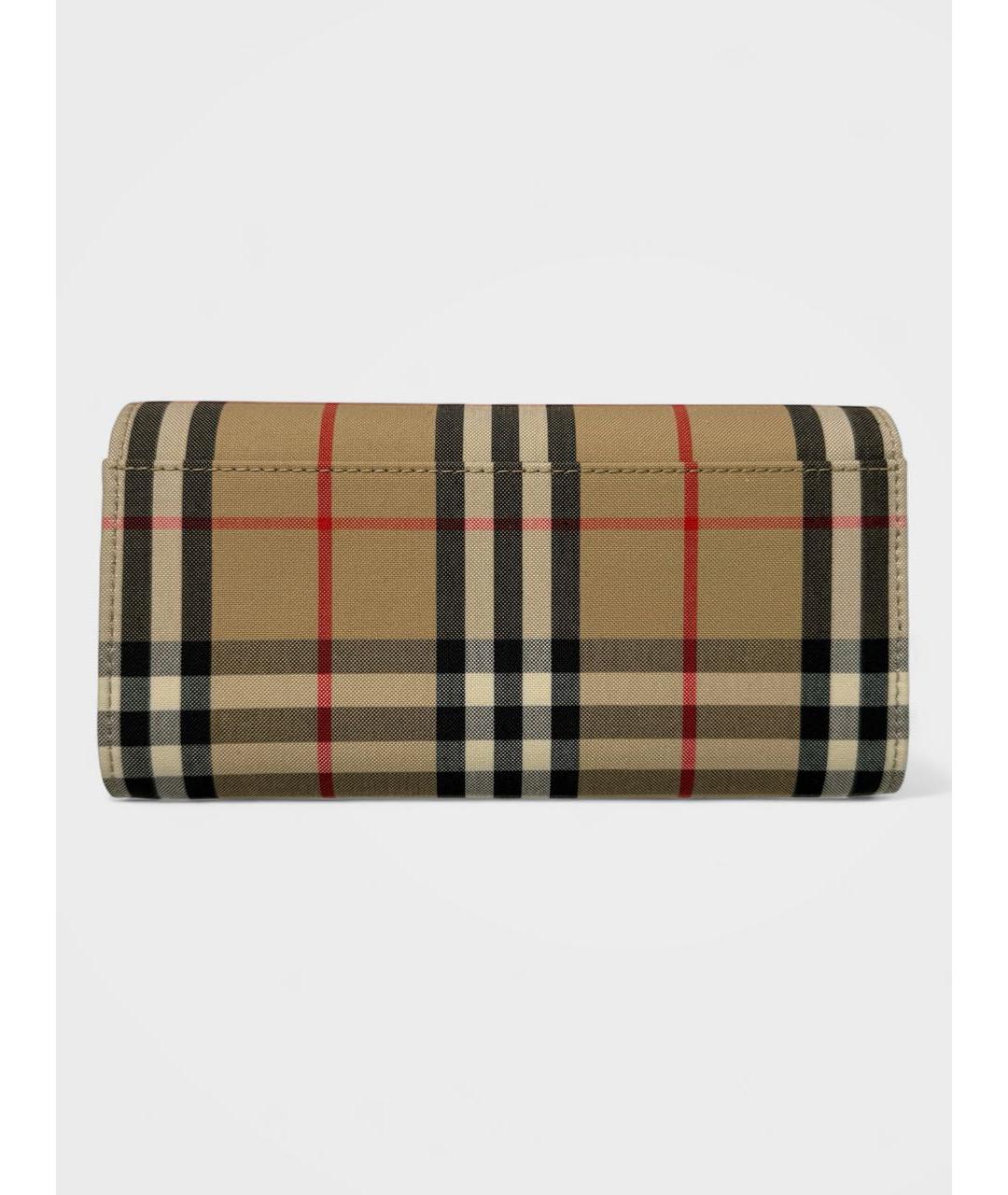 BURBERRY Коричневый кожаный кошелек, фото 4