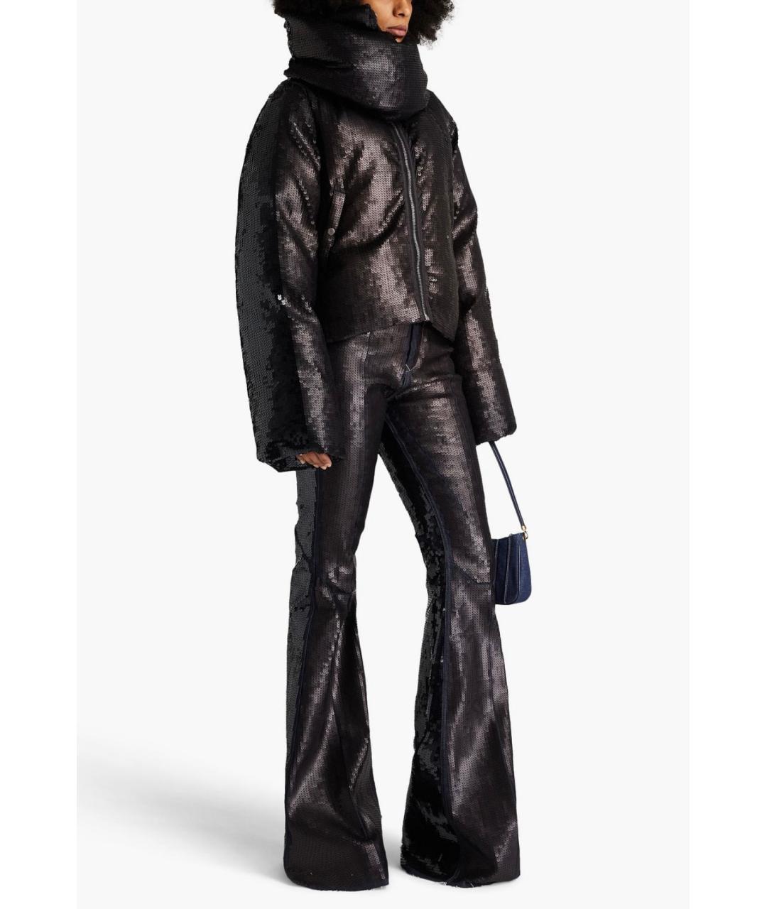 RICK OWENS Черный пуховик, фото 2