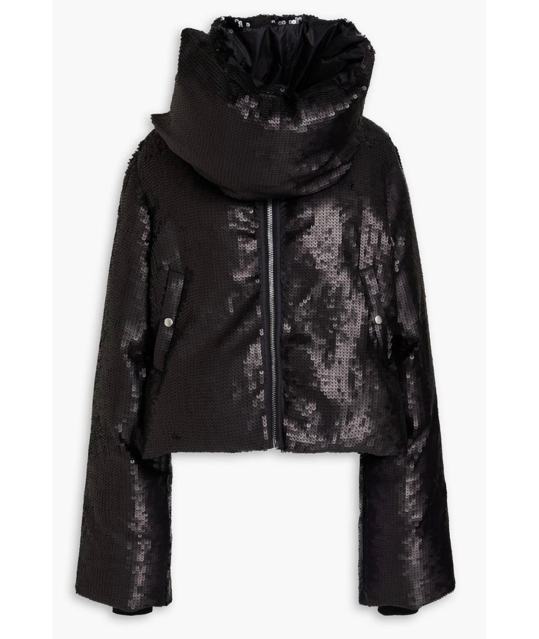 RICK OWENS Черный пуховик, фото 4